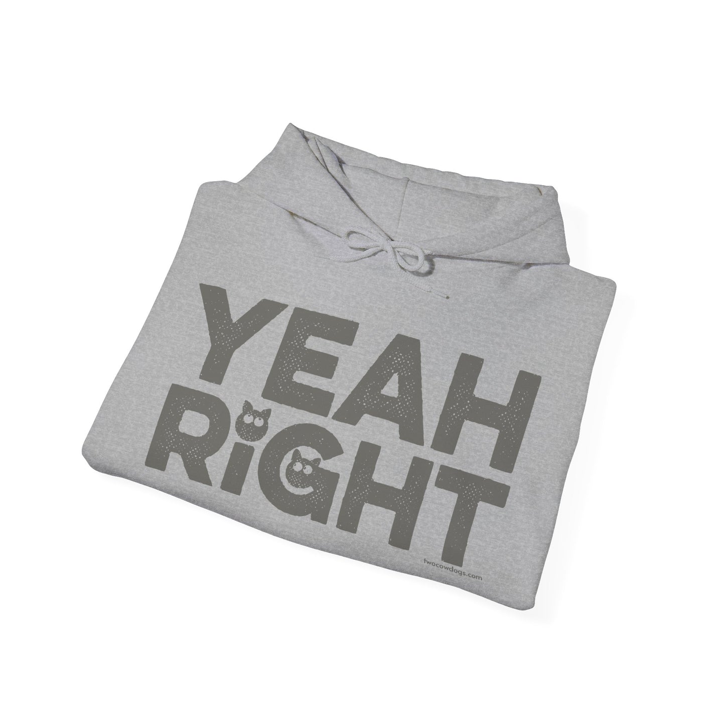 YEAH RIGHT, Heavy-Blend Hooded Sweatshirt