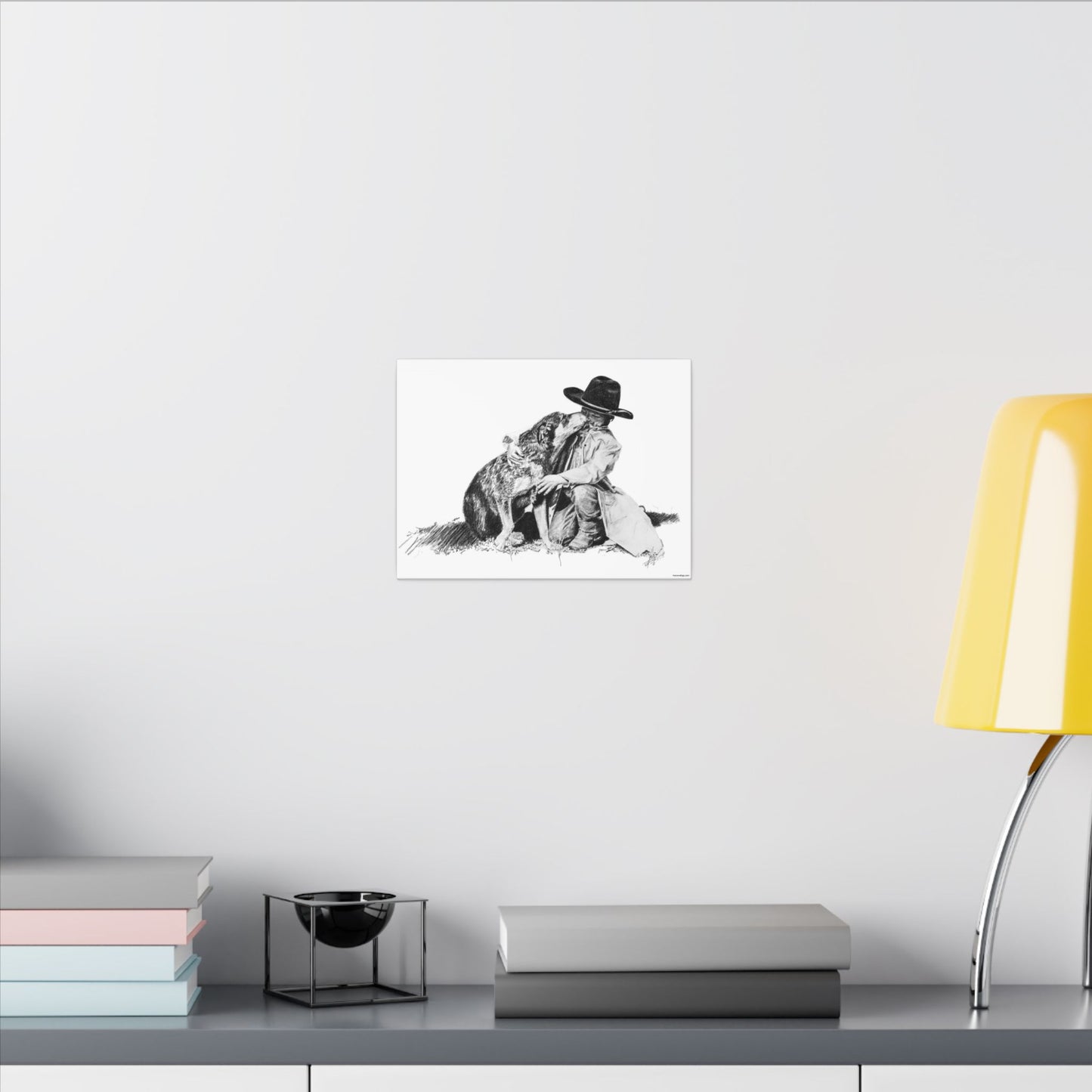 Justin's Heeler Stretched Canvas