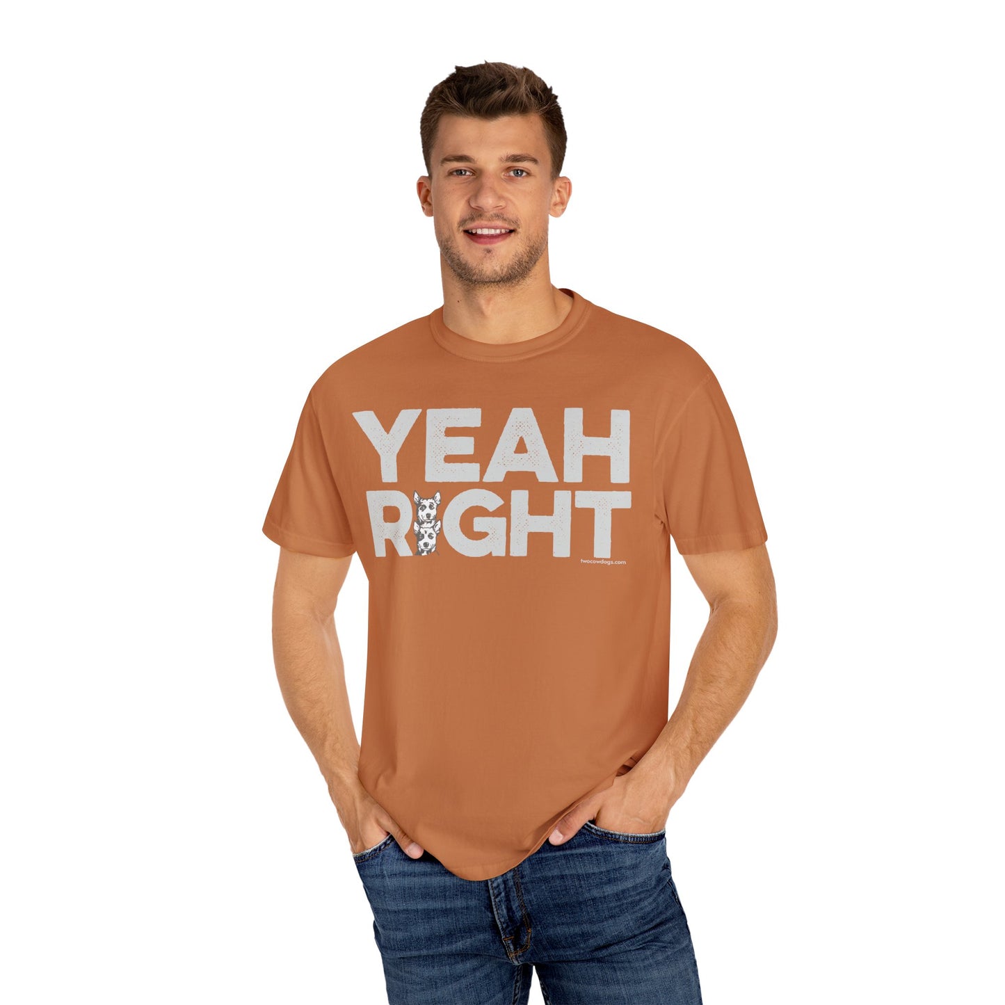 YEAH RIGHT, Garment Dyed T-Shirt