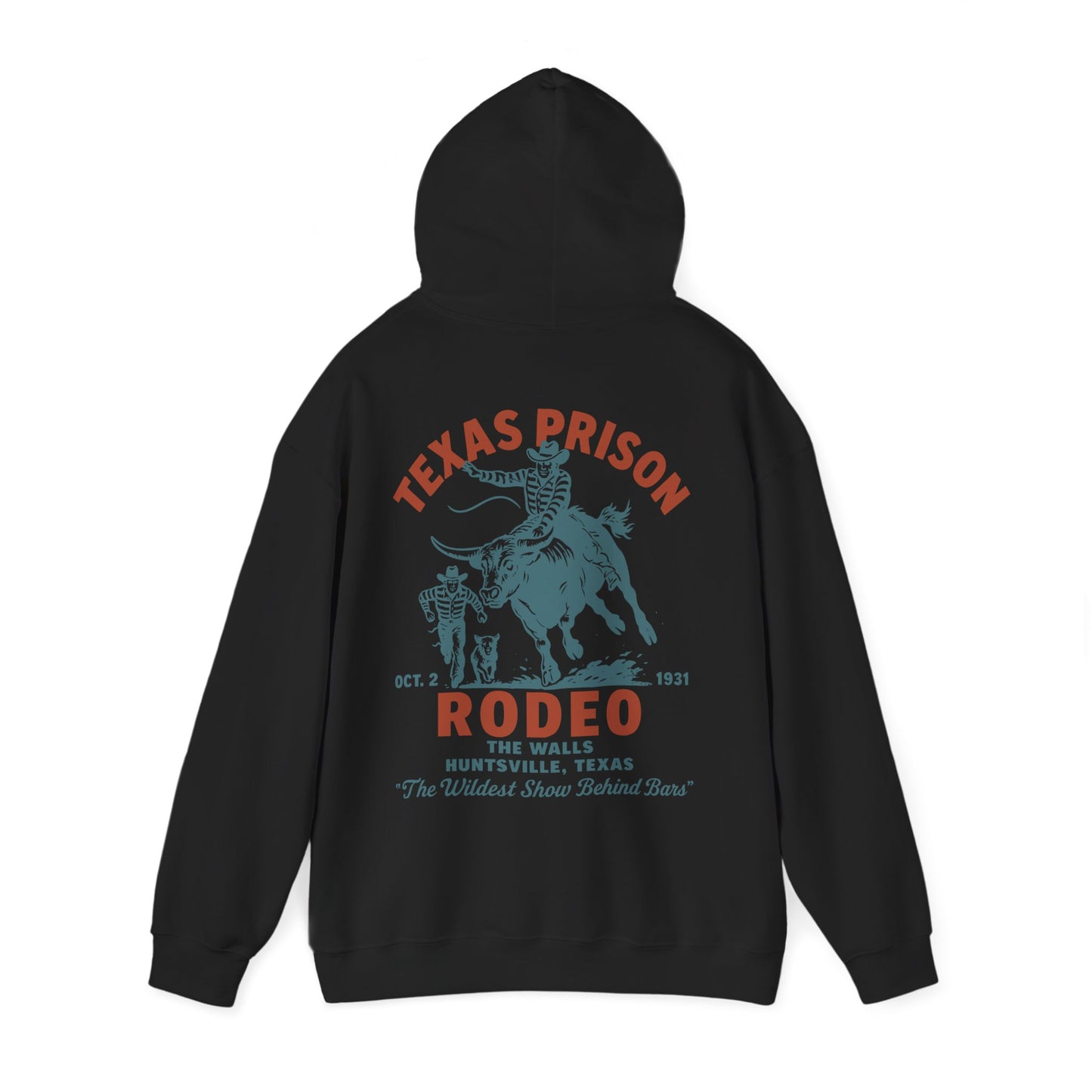 Vintage Rodeo Hoodie - The Wildest Show Behind Bars Design