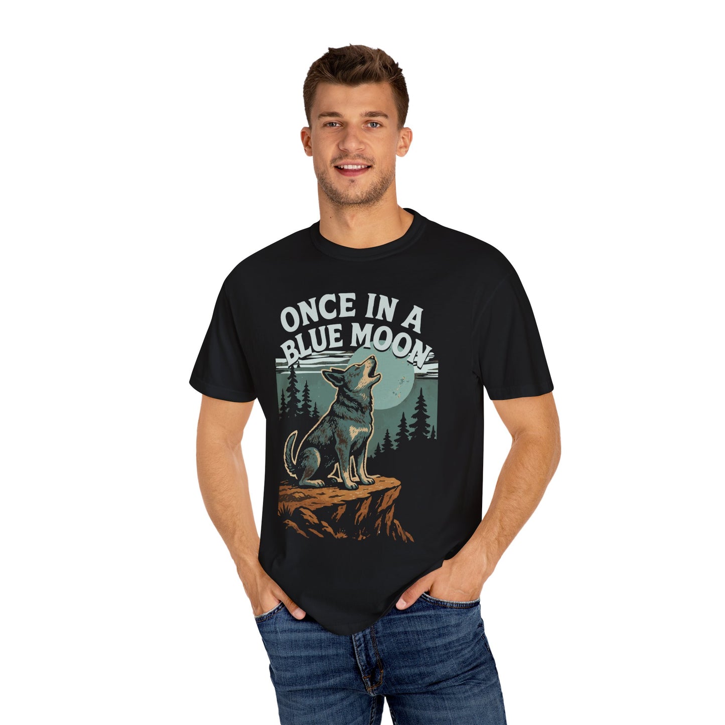 Blue Moon Unisex T-shirt with Blue Heeler Design