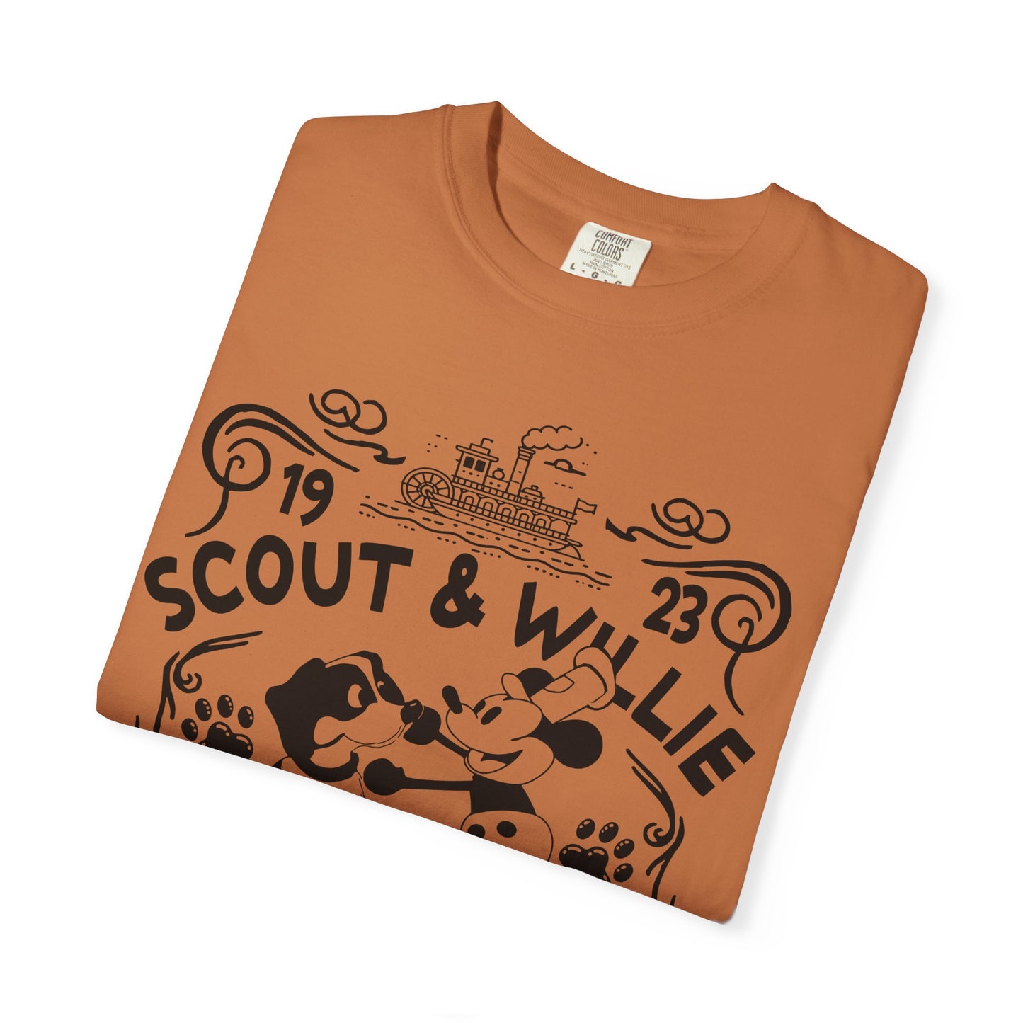 Vintage Scout and Steamboat Willie T-Shirt