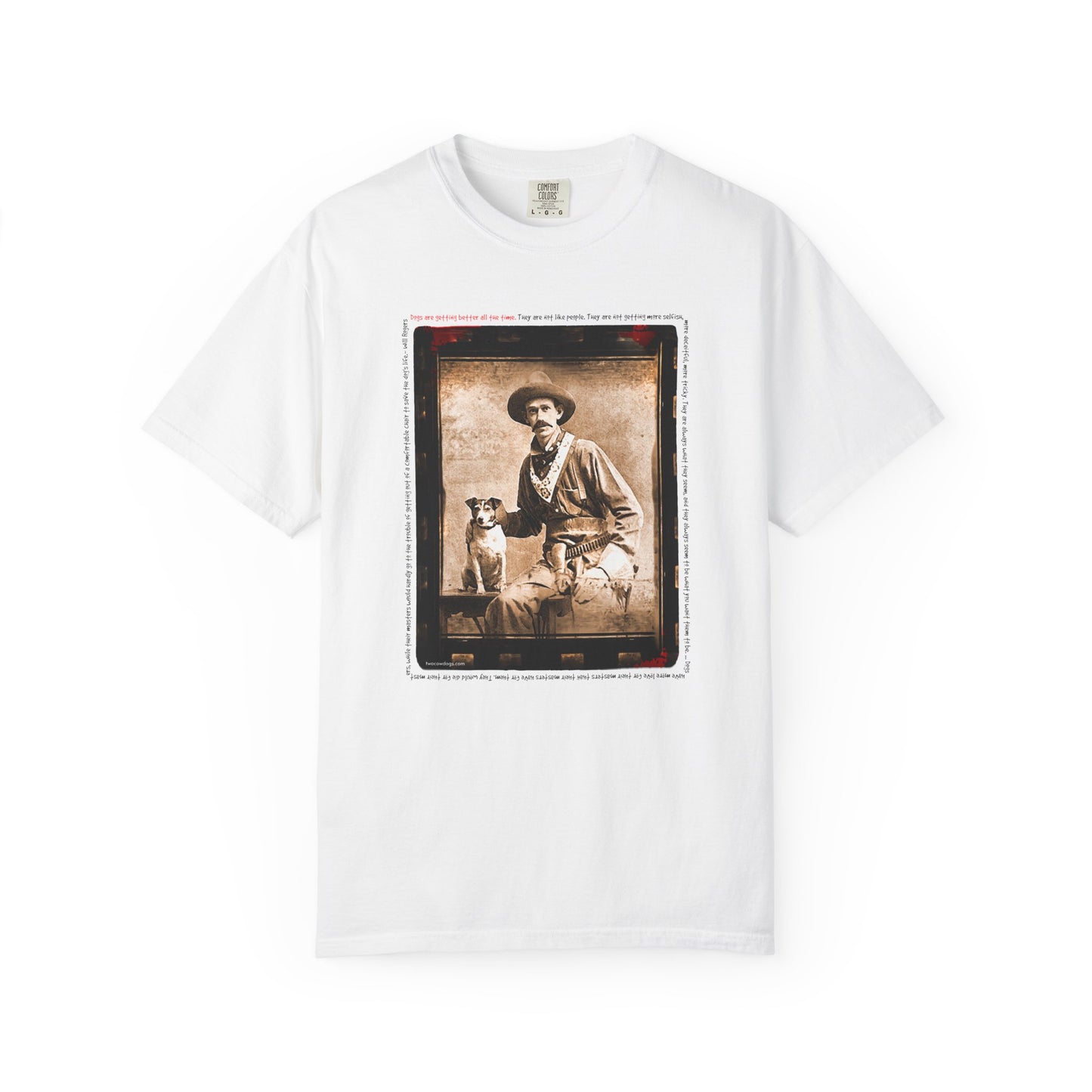 Vintage Cowboy and Dog 2 Puppy Tee Shirt