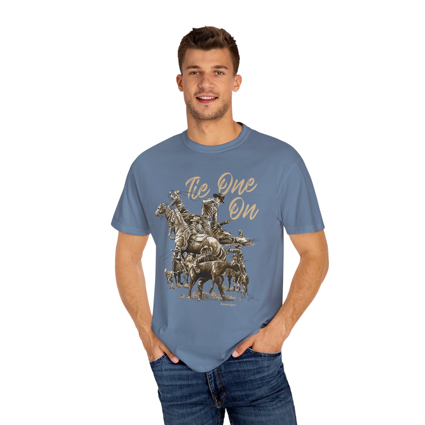 Rodeo Calf Roping, Tie-Down T-Shirt