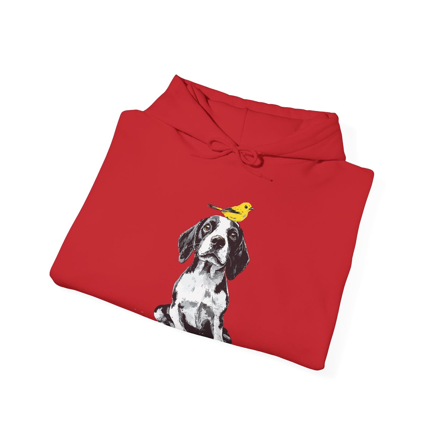 Beagle and Yellow Bird Soft Hoodie