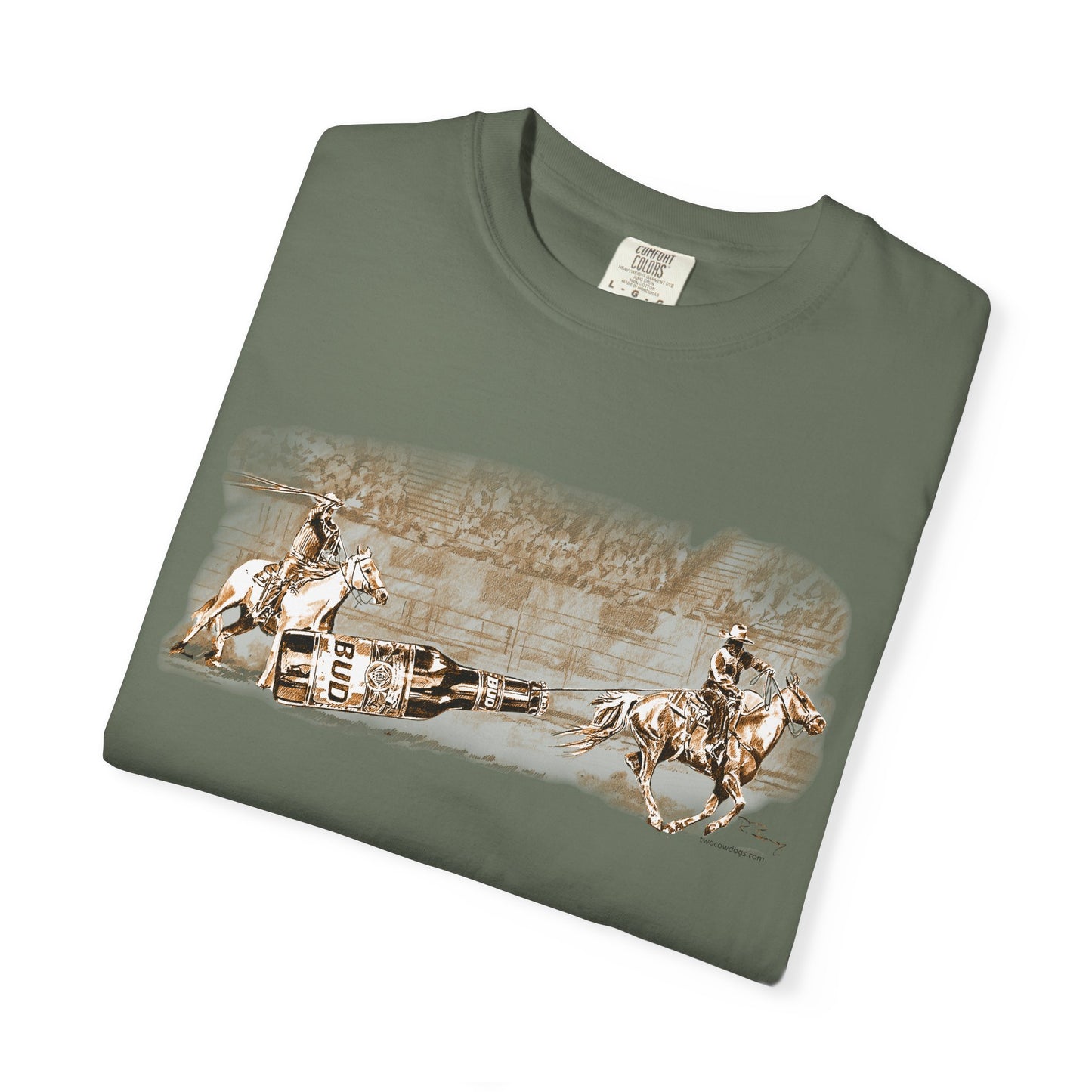 Team Ropers Roping Bottle Unisex T-shirt - Original Art Design