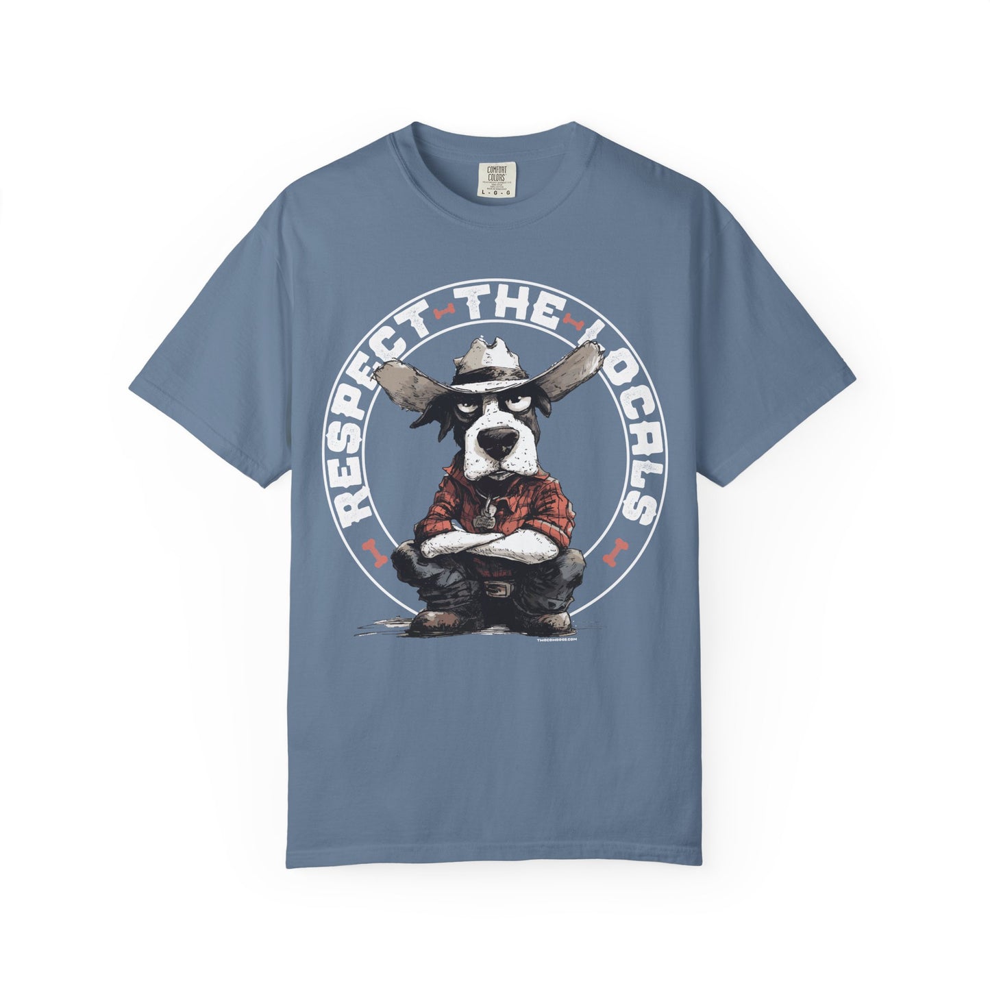Respect the Locals T-shirt with Cowdog Design