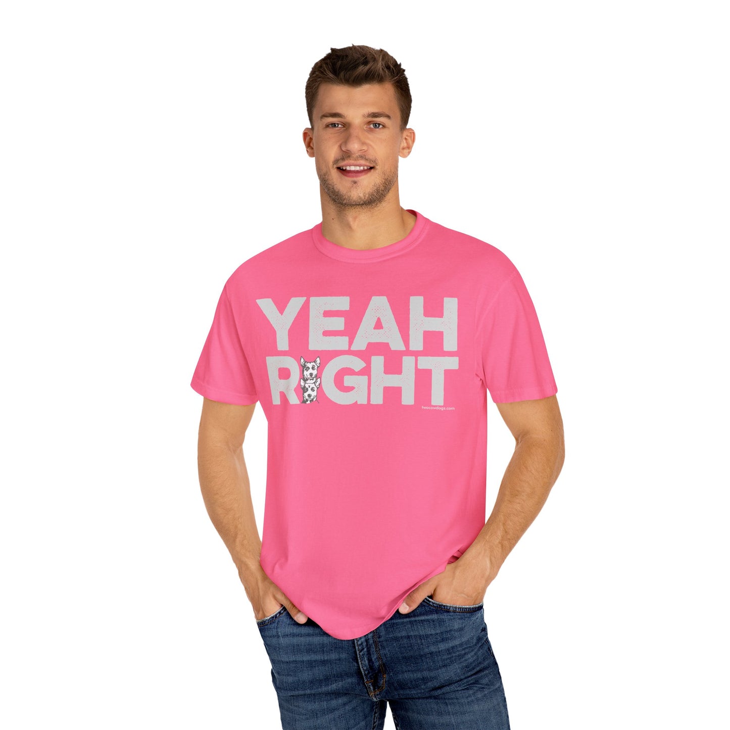 YEAH RIGHT, Garment Dyed T-Shirt