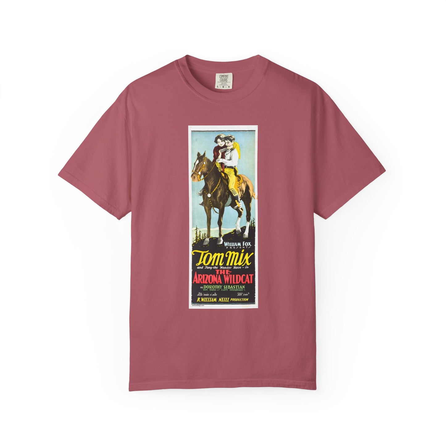 Tom Mix Unisex T-shirt, The Arizona Wildcat Design