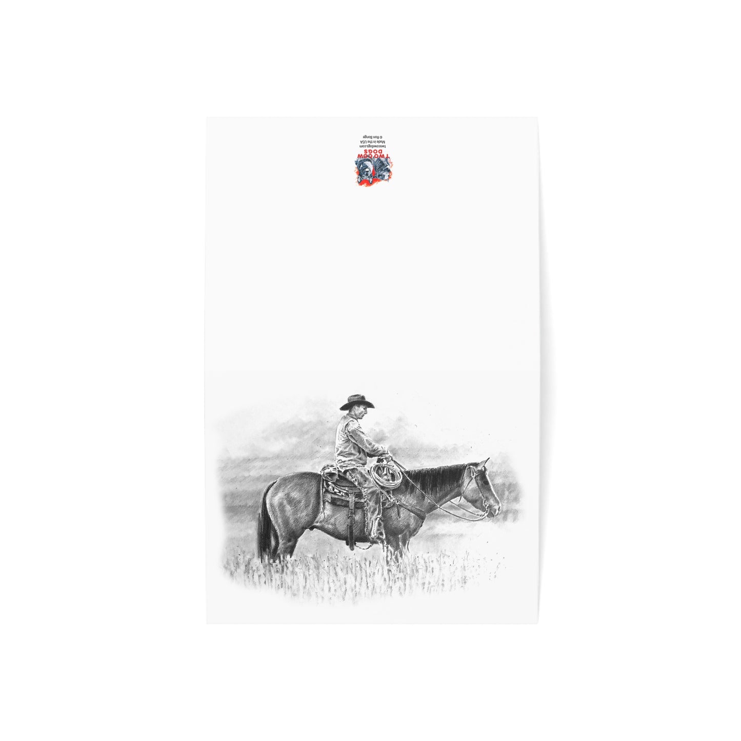Pasture Cowboy Blank Notecards
