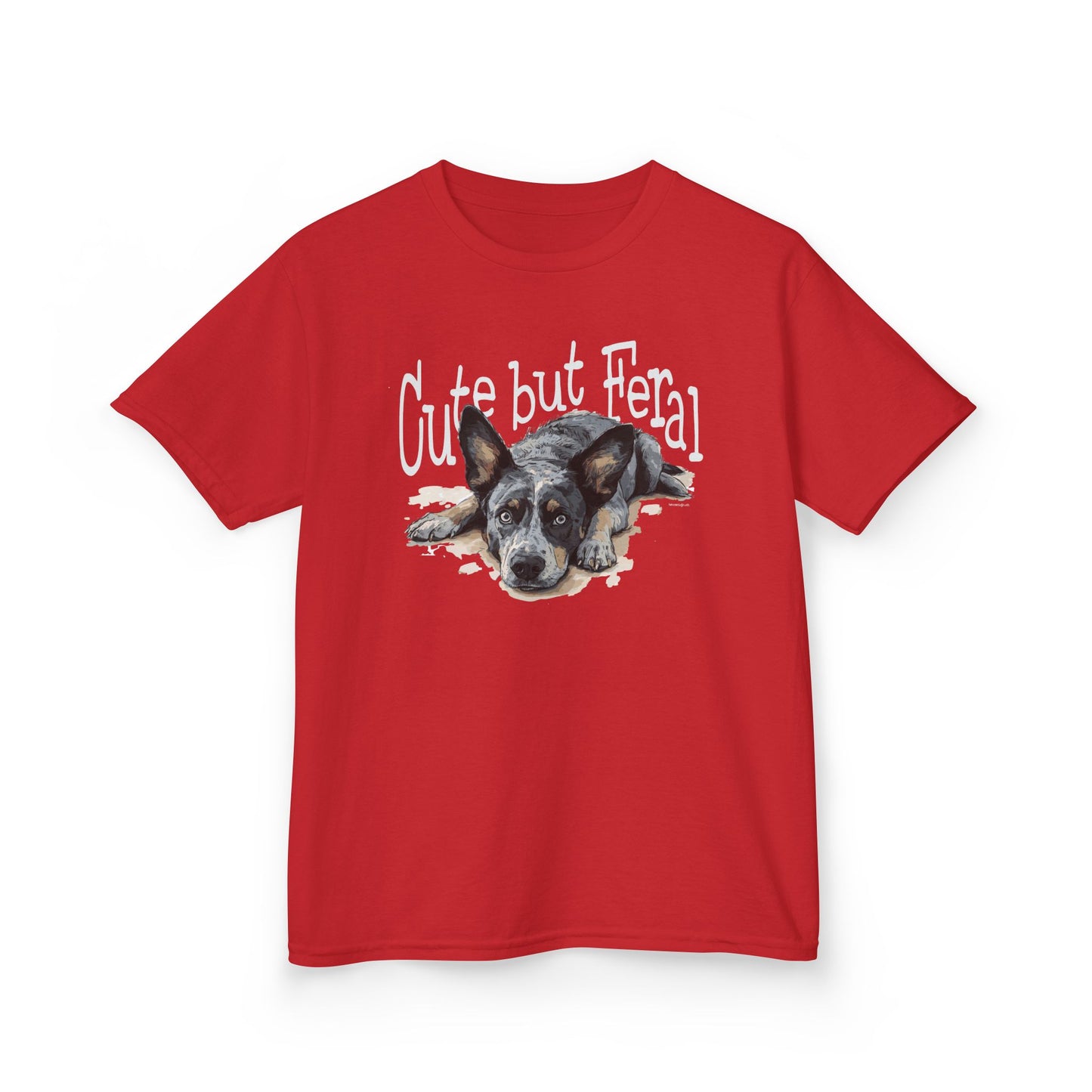 Kid's-Cute but Feral, Dog Heeler T-shirt