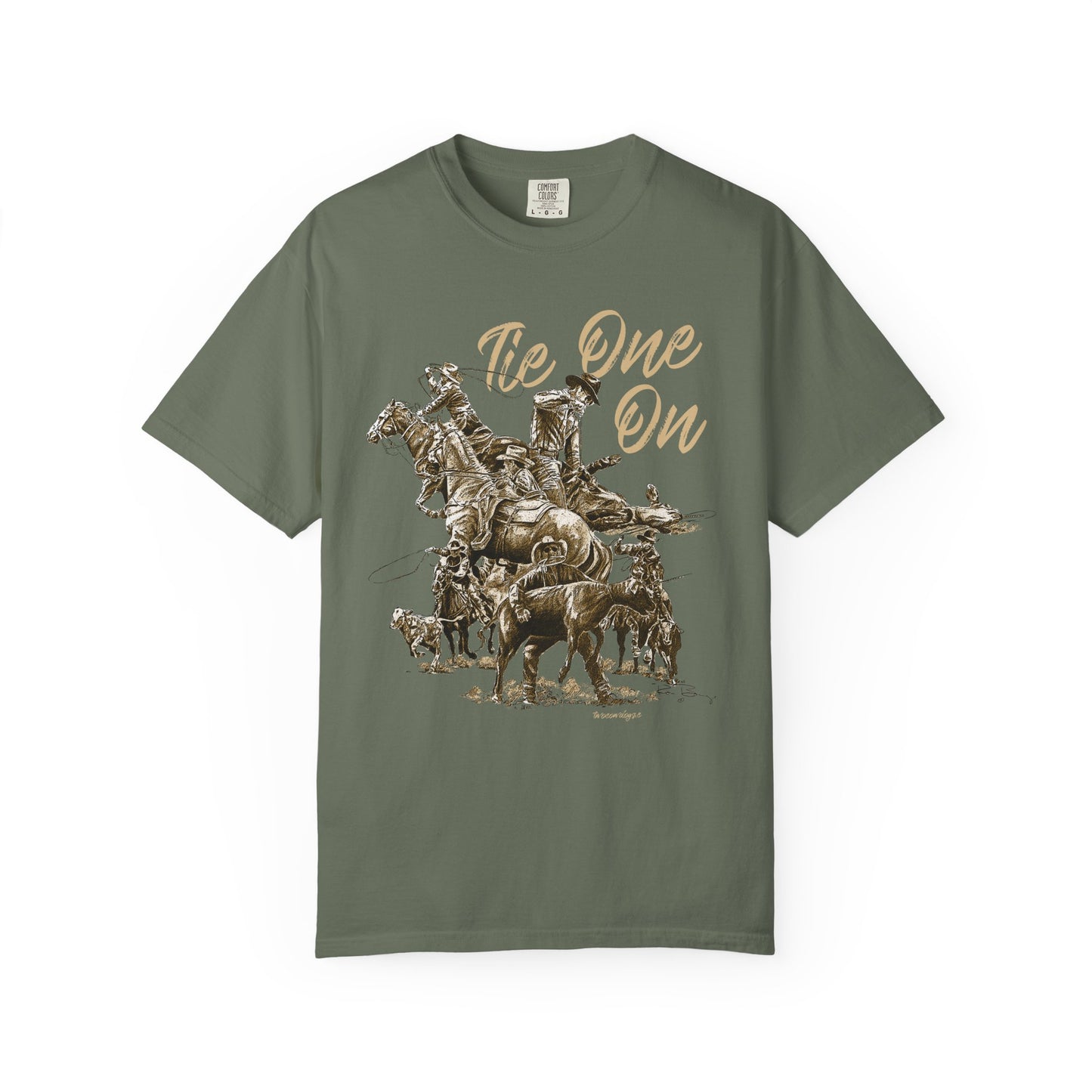 Rodeo Calf Roping, Tie-Down T-Shirt