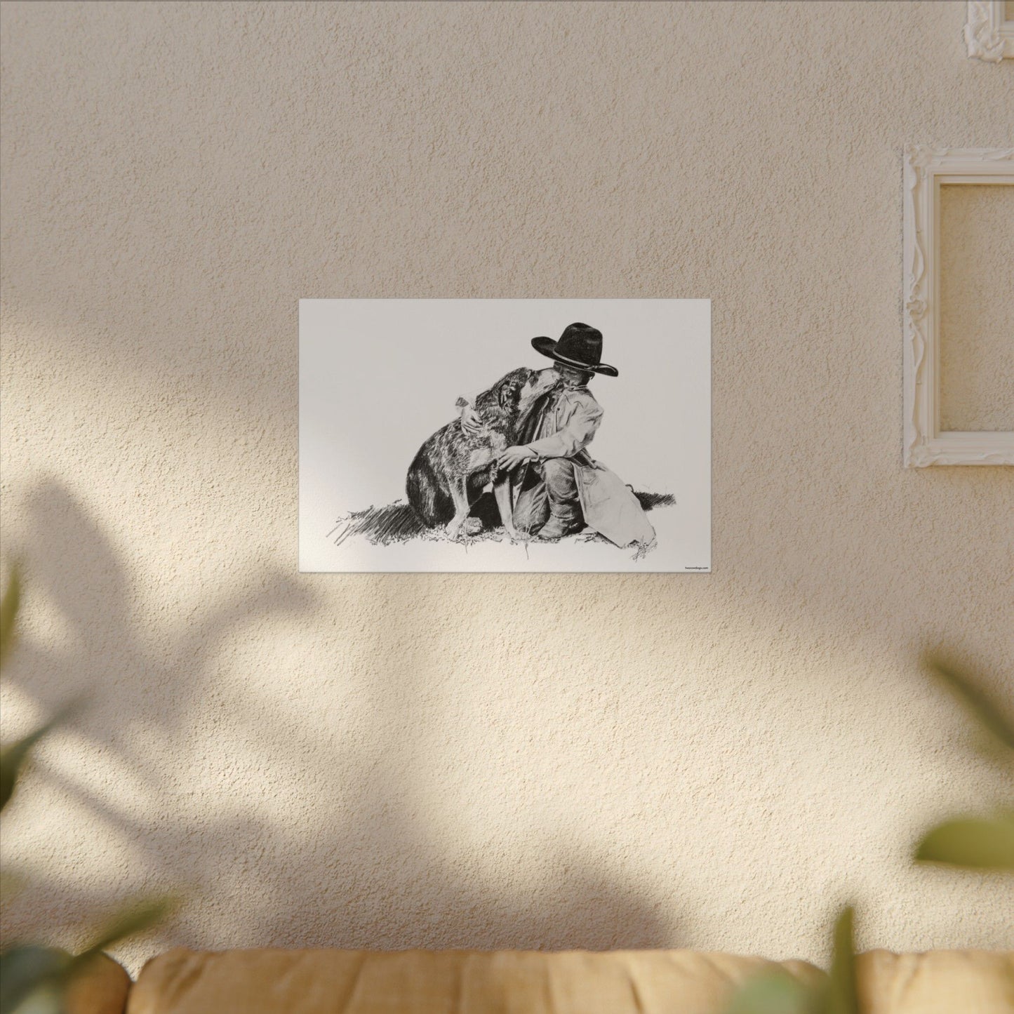 Justin's Heeler Stretched Canvas