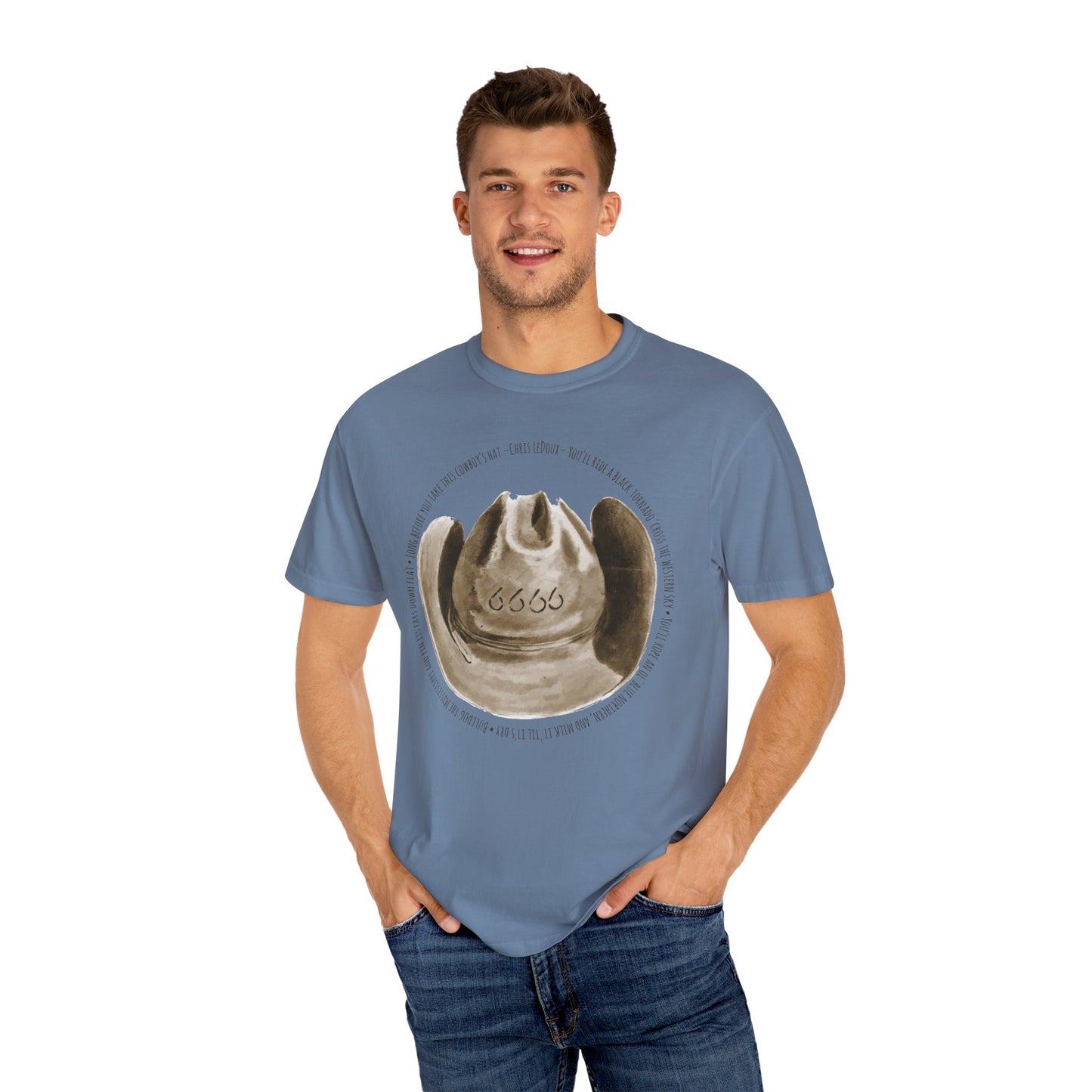 Unisex T-Shirt 6666 Cowboy Hat Design