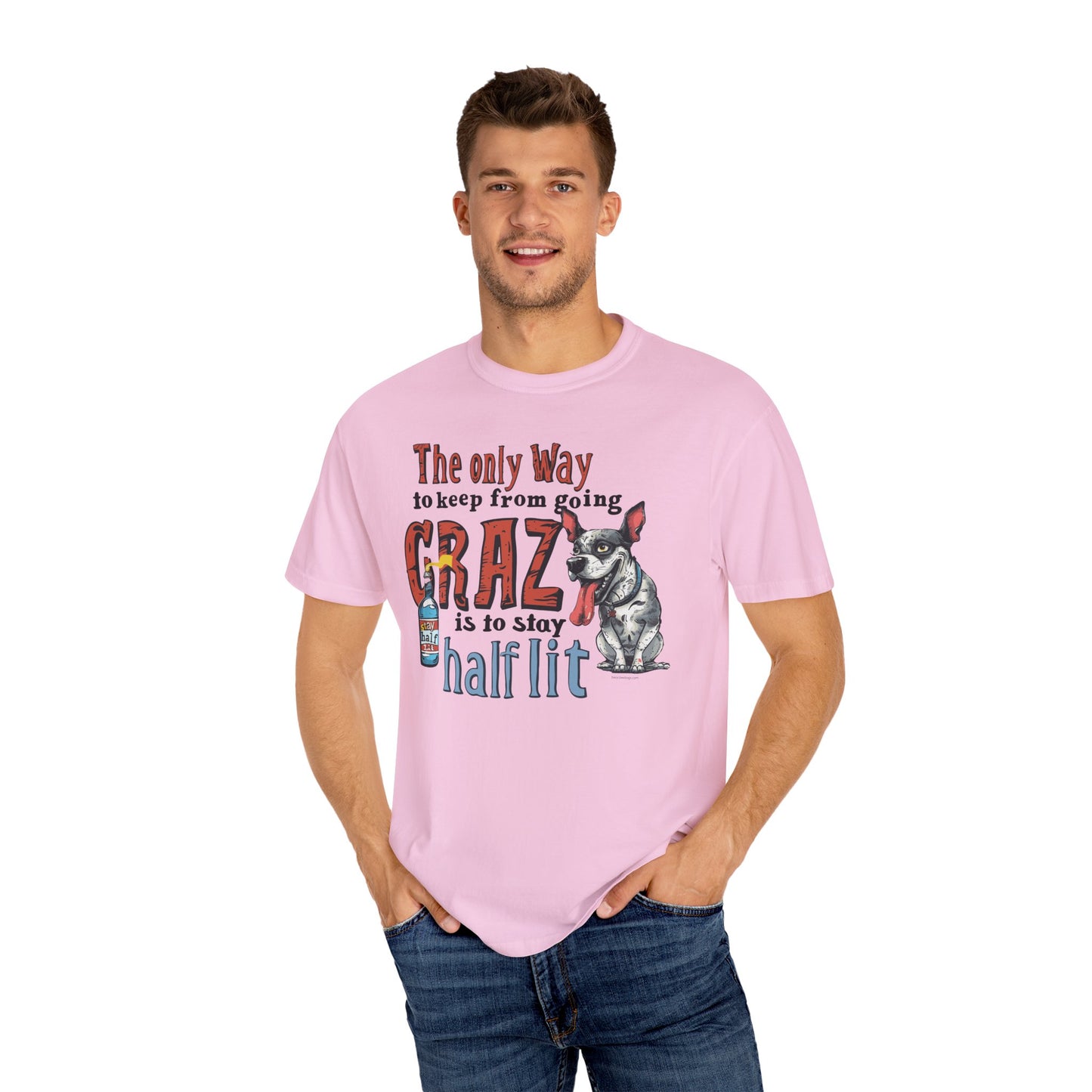 Crazy Half Lit Dog T-Shirt