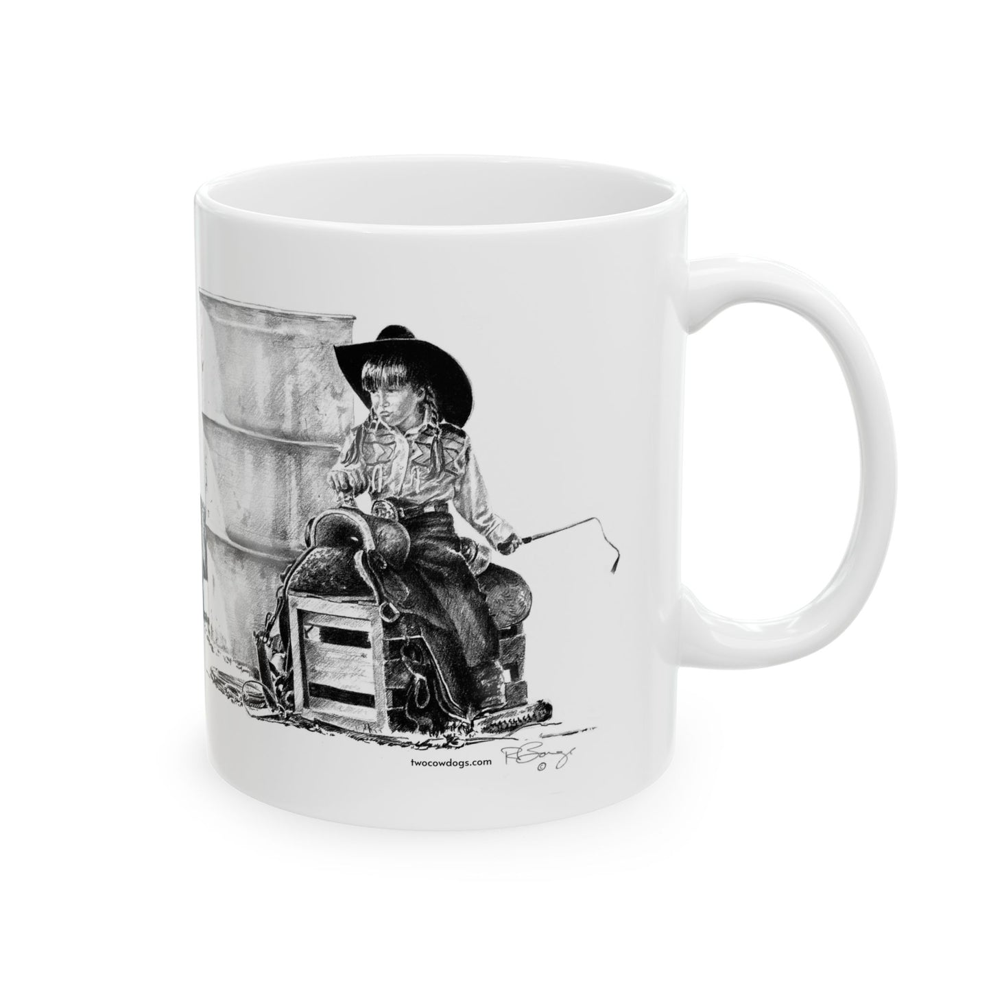 Future Barrel Racer Ceramic Mug 11oz