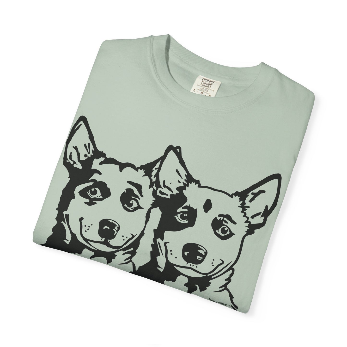 Cartoon Cowdogs Tshirt - Unisex Garment-Dyed