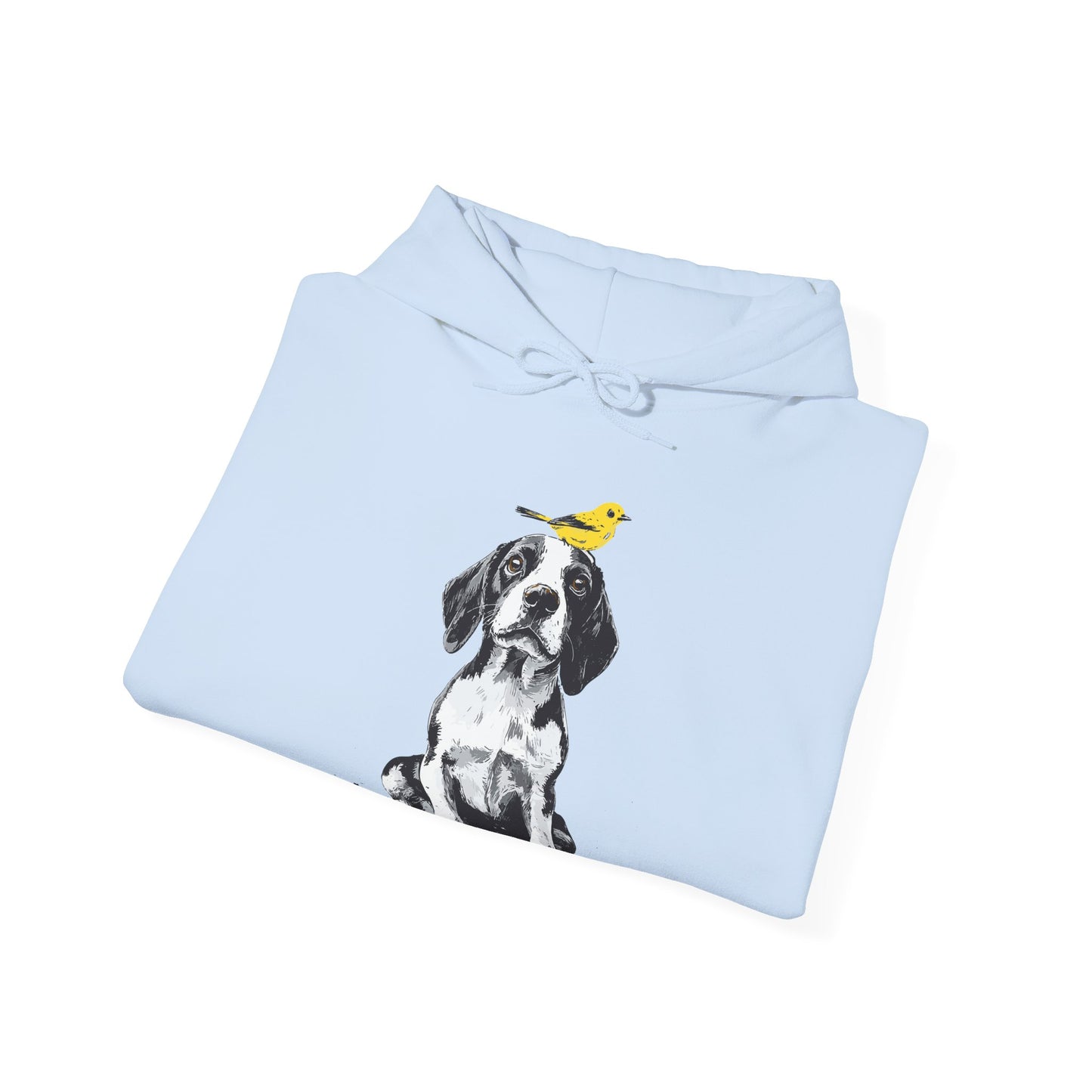 Beagle and Yellow Bird Soft Hoodie