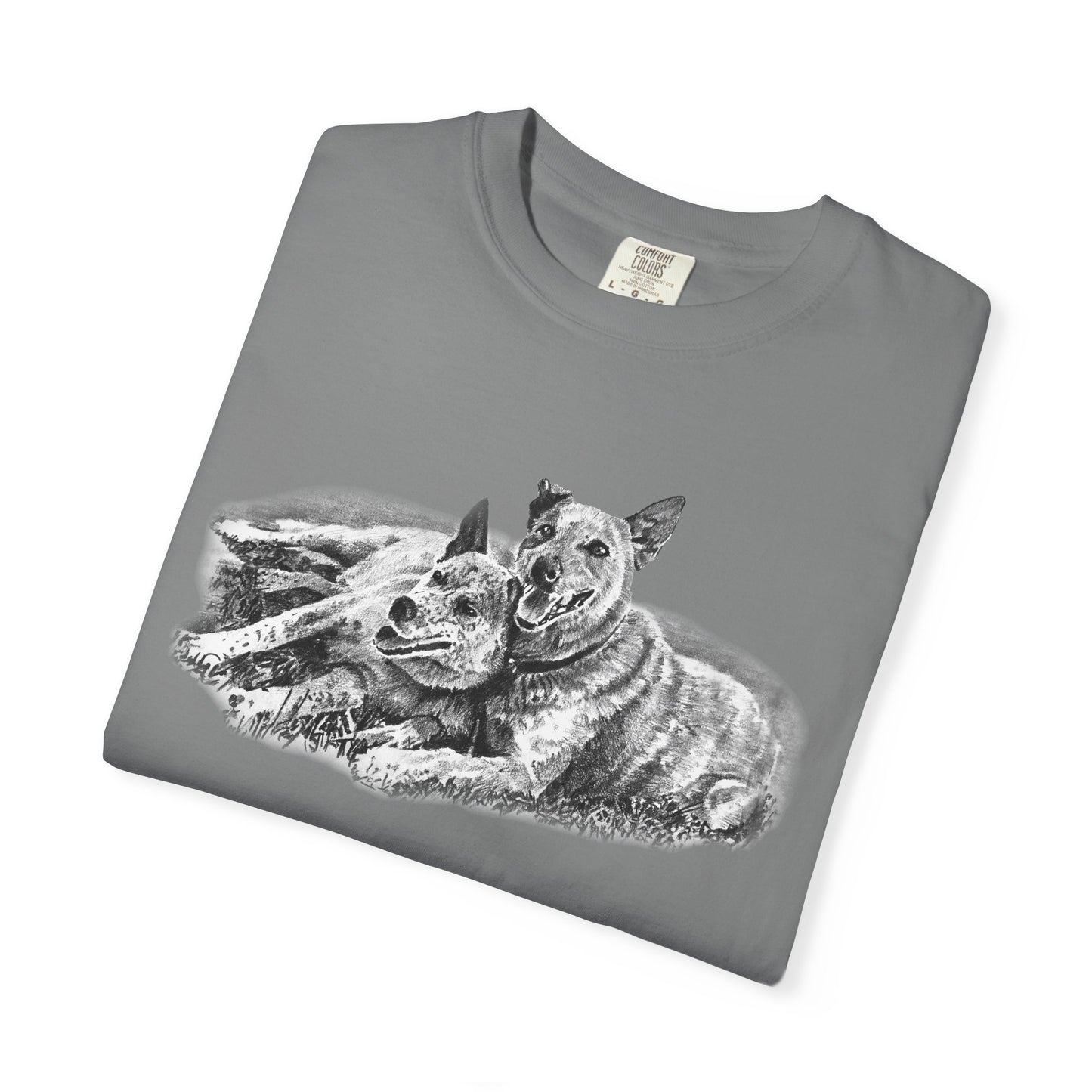 Two Red Heeler Cowdogs Unisex T-Shirt