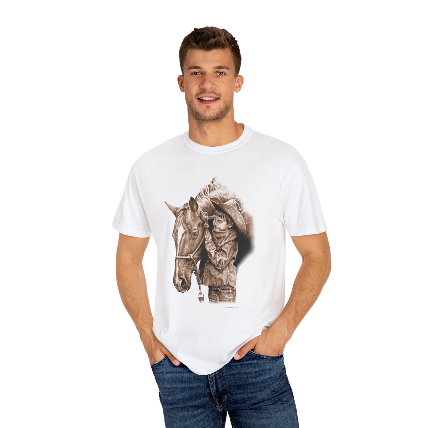 Horse Gift Tee Shirt, Cowkid gets pony for present