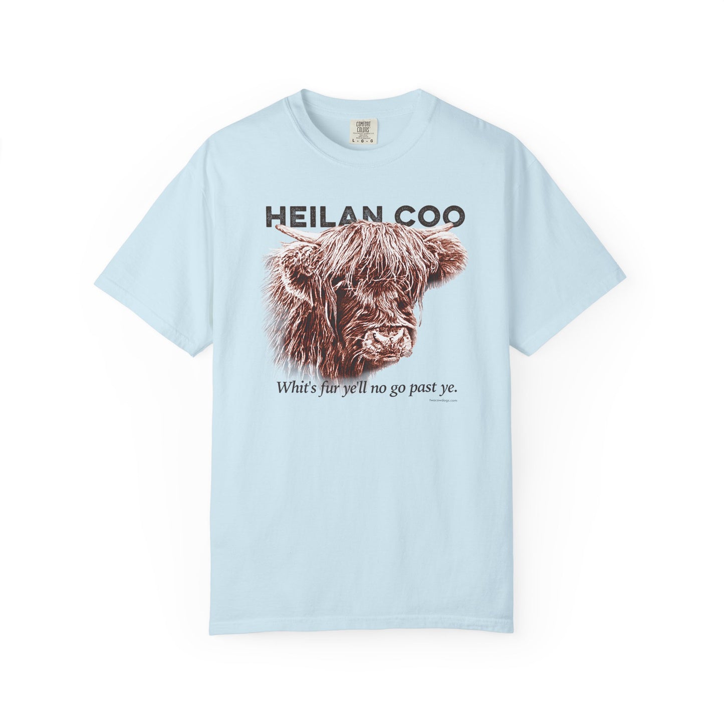 Scottish Highland Cow, Heilan Coo, Garment-Dyed T-shirt