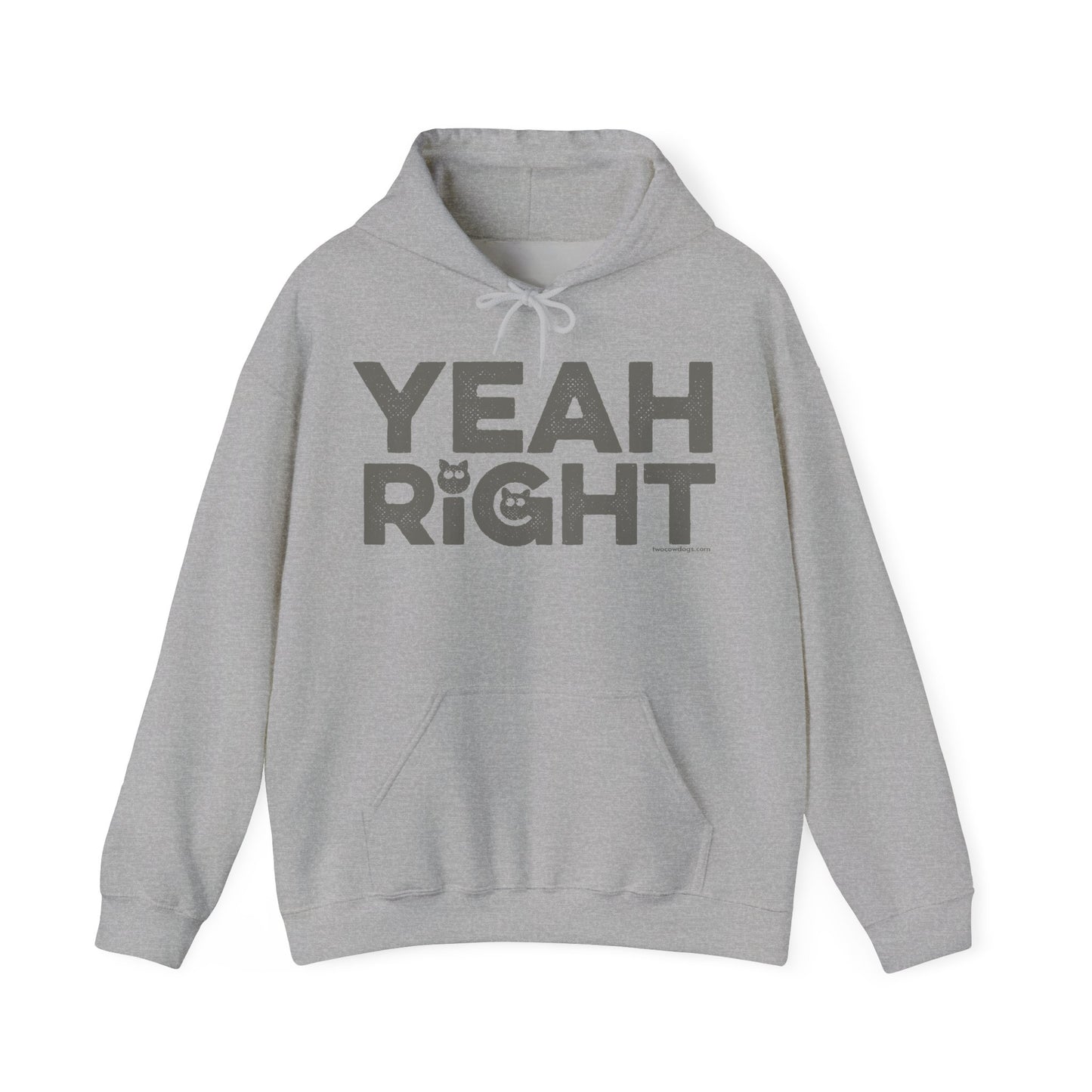 YEAH RIGHT, Heavy-Blend Hooded Sweatshirt