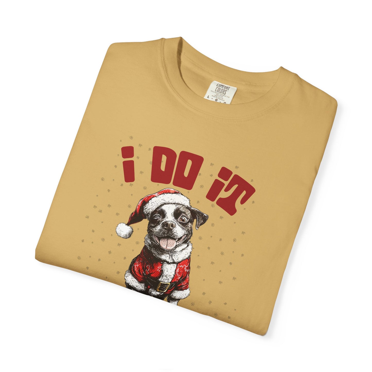 Holiday Cheer Unisex Garment-Dyed T-shirt, Christmas Gift Tee, Funny Xmas Shirt