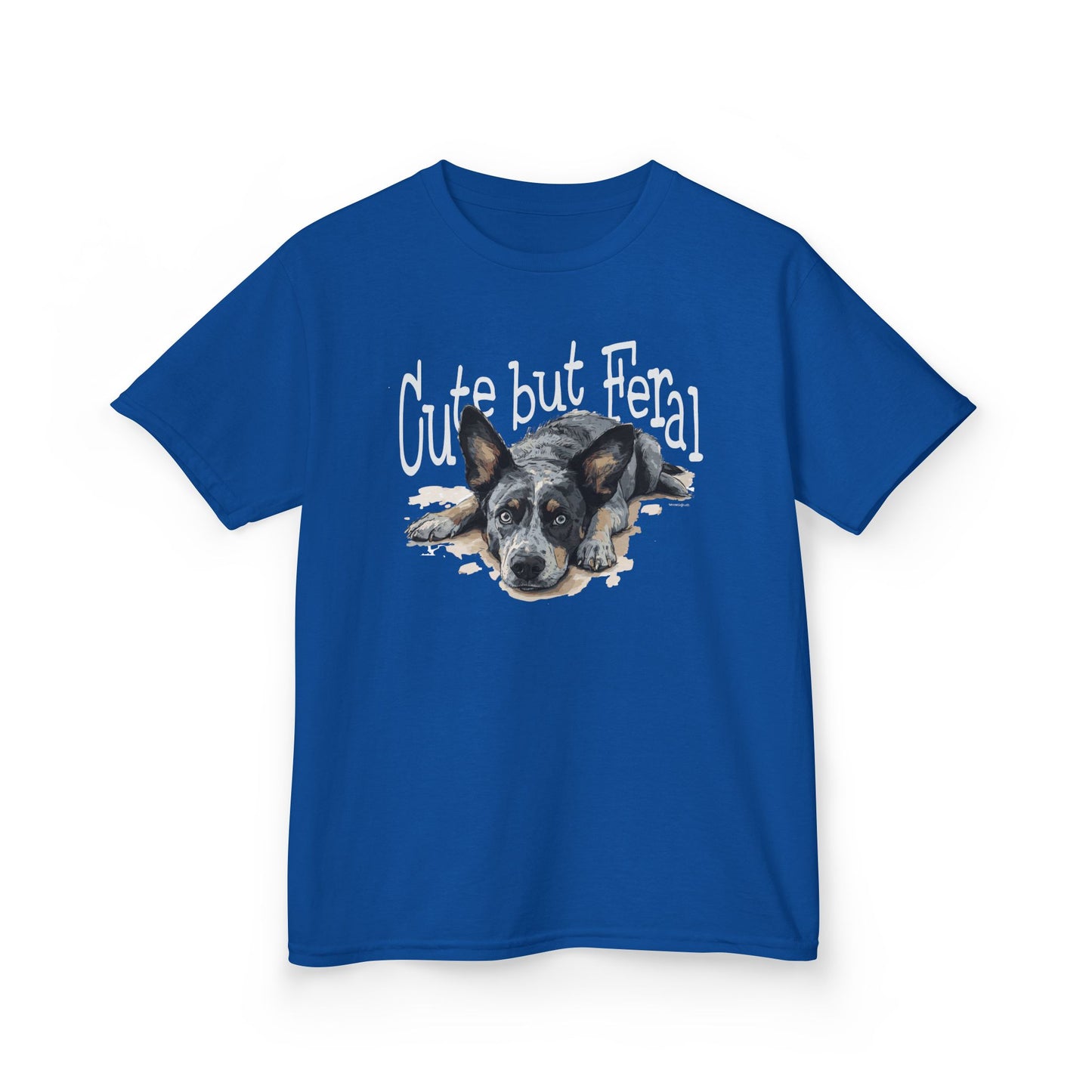 Kid's-Cute but Feral, Dog Heeler T-shirt
