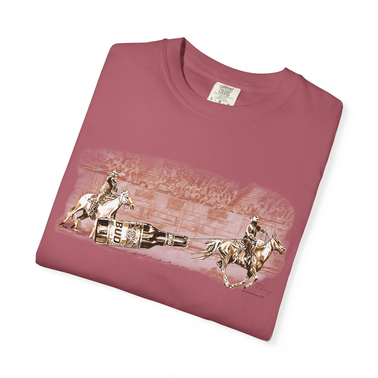 Team Ropers Roping Bottle Unisex T-shirt - Original Art Design