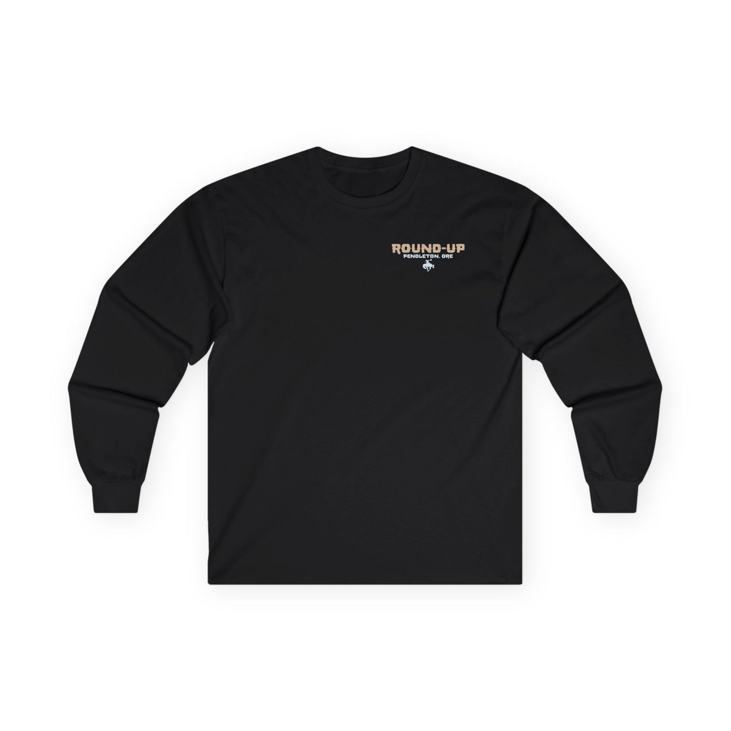 Vintage Rodeo Round-Up Pendleton Long-Sleeve T-Shirt, Front and Back