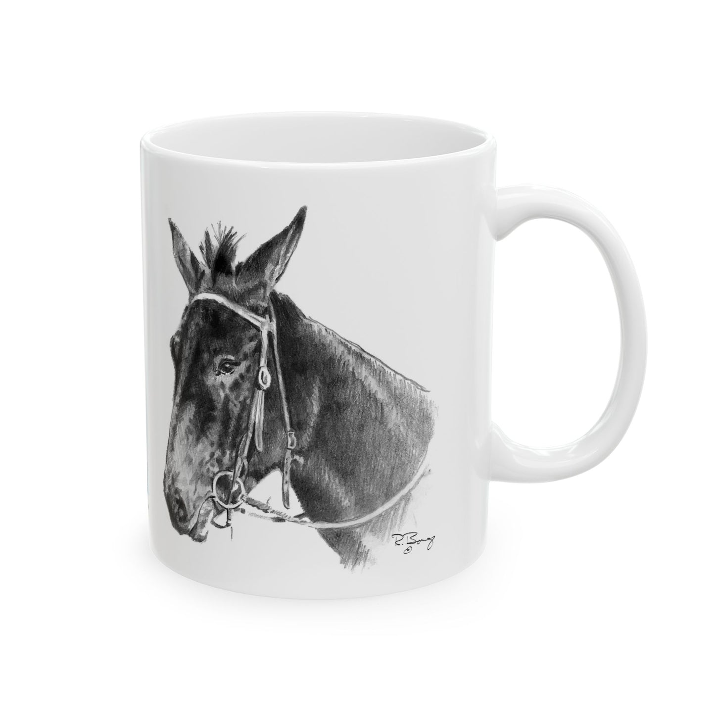 Mule "Big Ben" Ceramic Mug 11oz