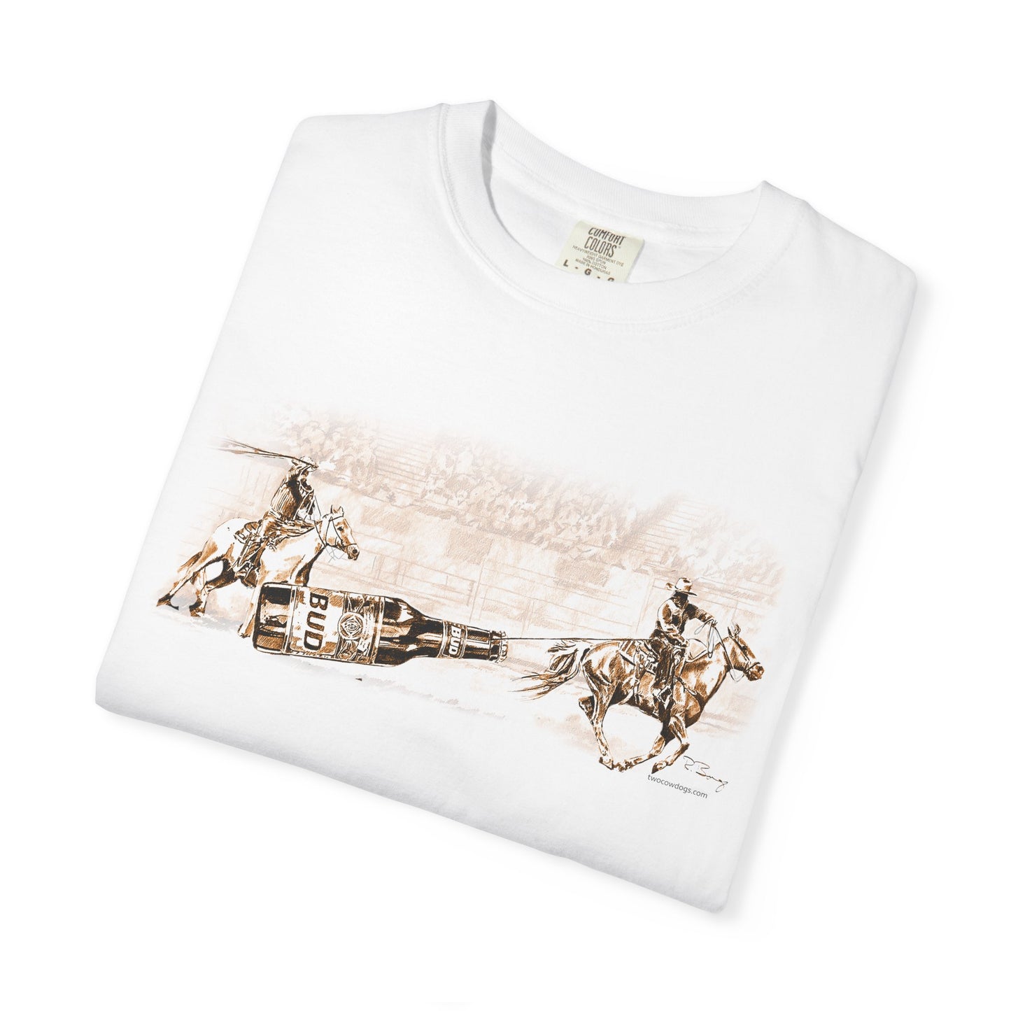 Team Ropers Roping Bottle Unisex T-shirt - Original Art Design