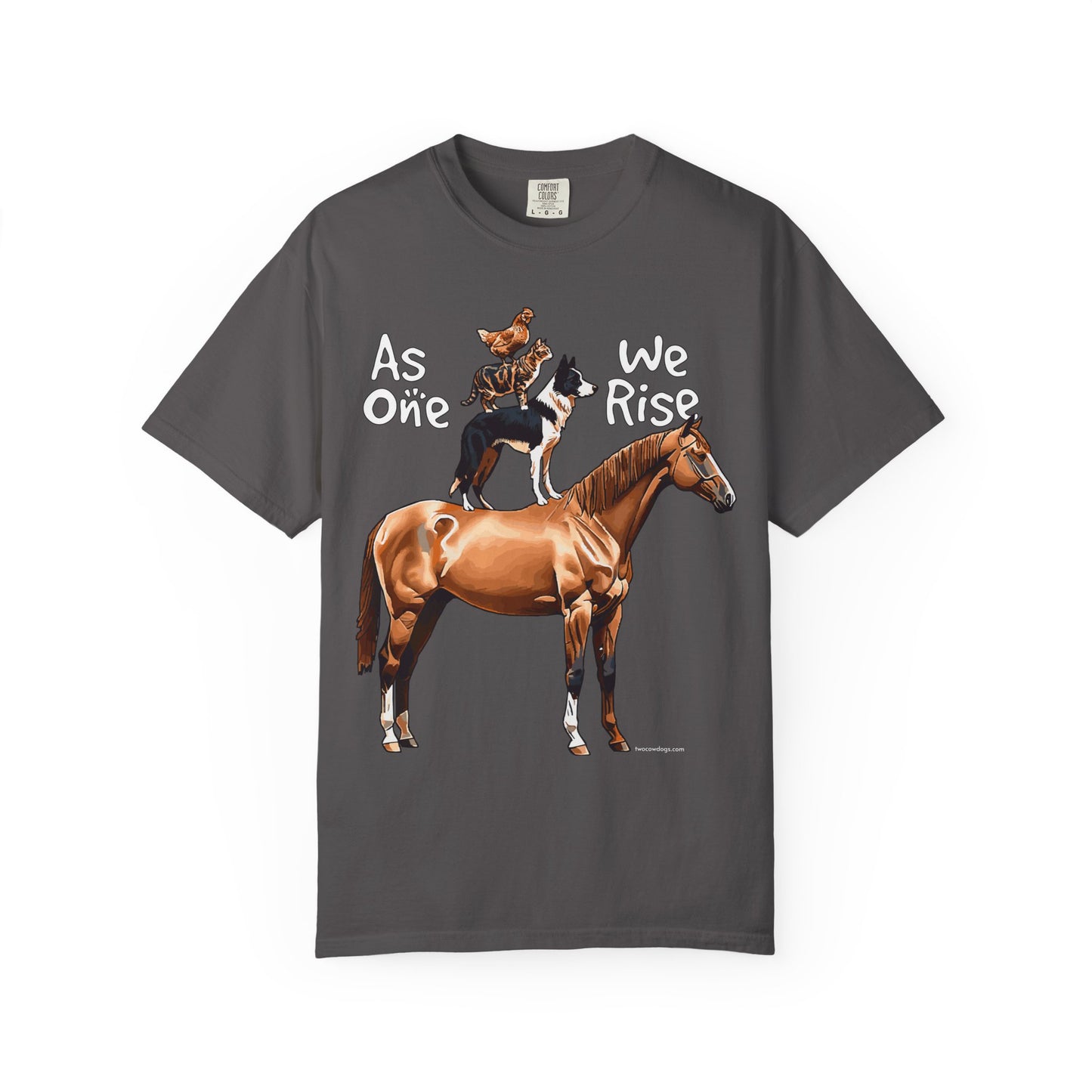 As One, We Rise, Stacked Animal Tee Shirt