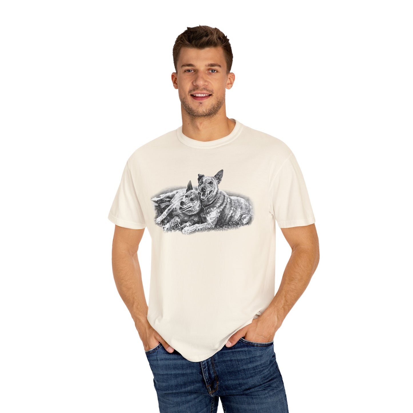 Two Red Heeler Cowdogs Unisex T-Shirt