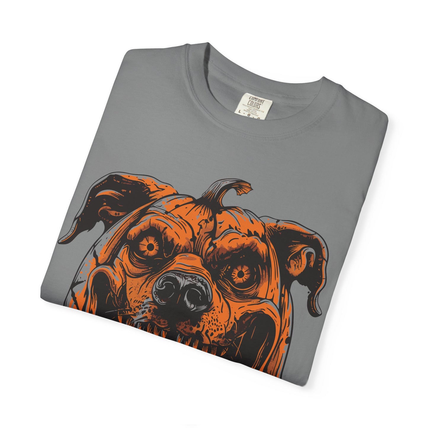Scary Dog Pumpkin Head T-Shirt