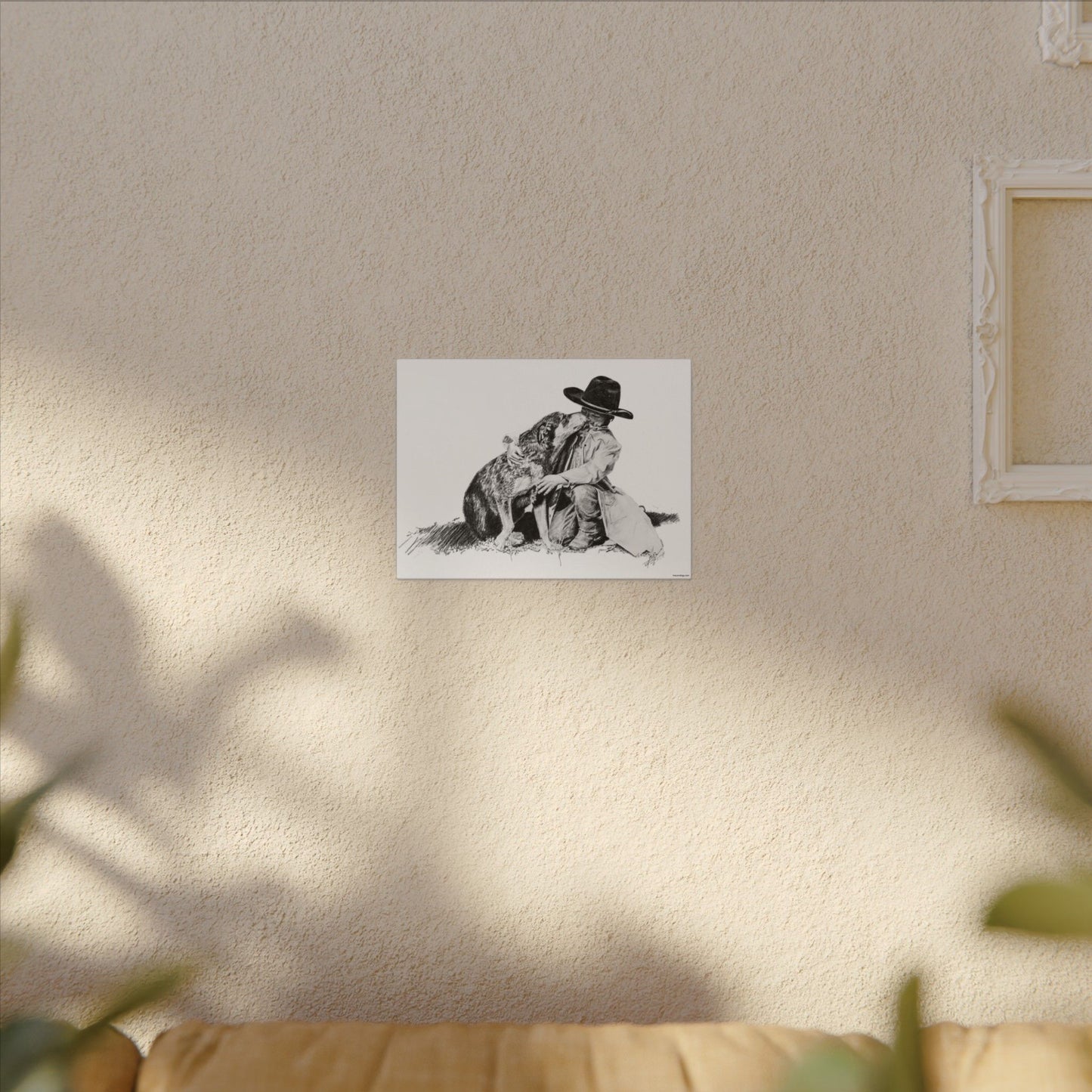 Justin's Heeler Stretched Canvas