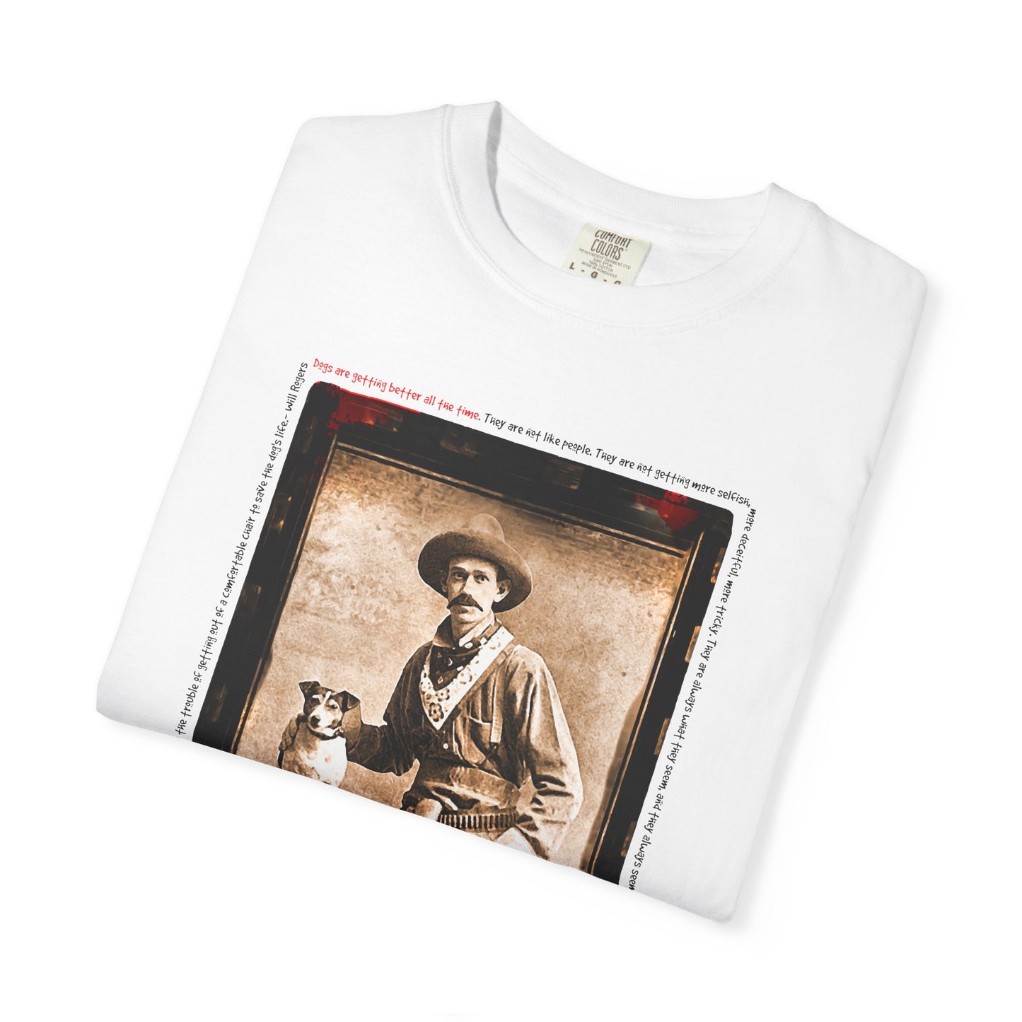 Vintage Cowboy and Dog 2 Puppy Tee Shirt