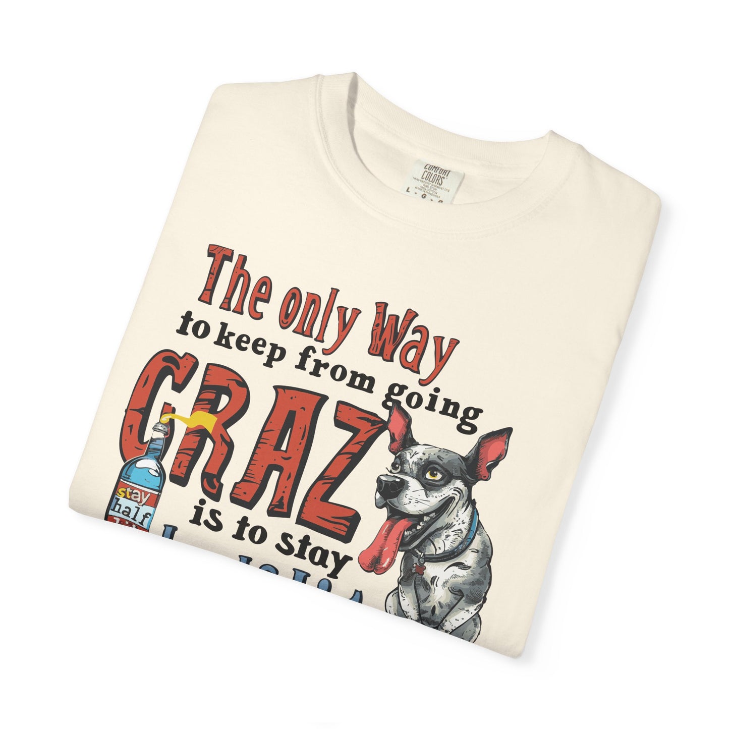 Crazy Half Lit Dog T-Shirt