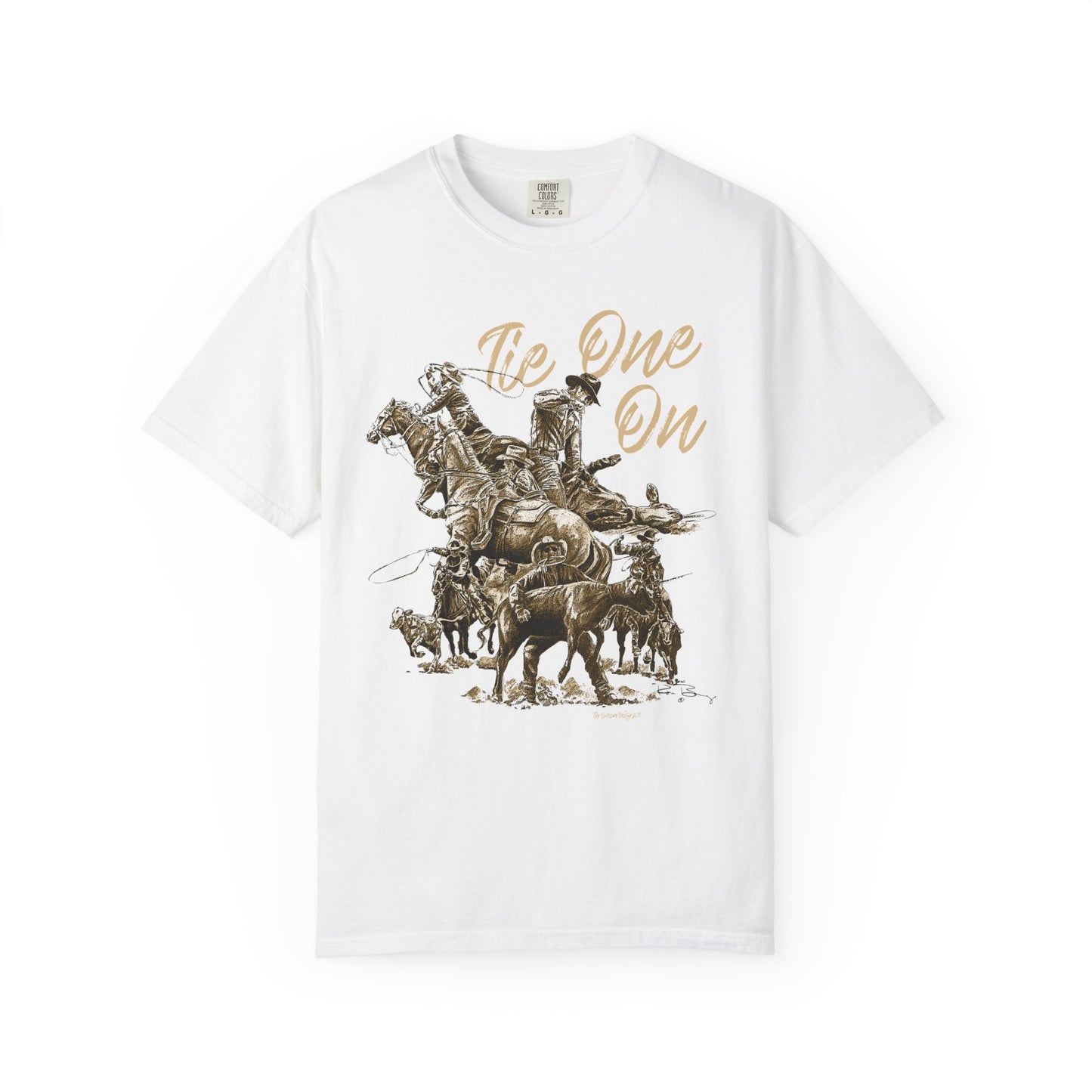 Rodeo Calf Roping, Tie-Down T-Shirt