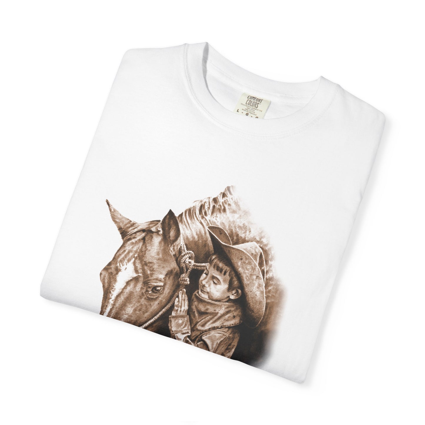 Horse Gift Tee Shirt, Cowkid gets pony for present