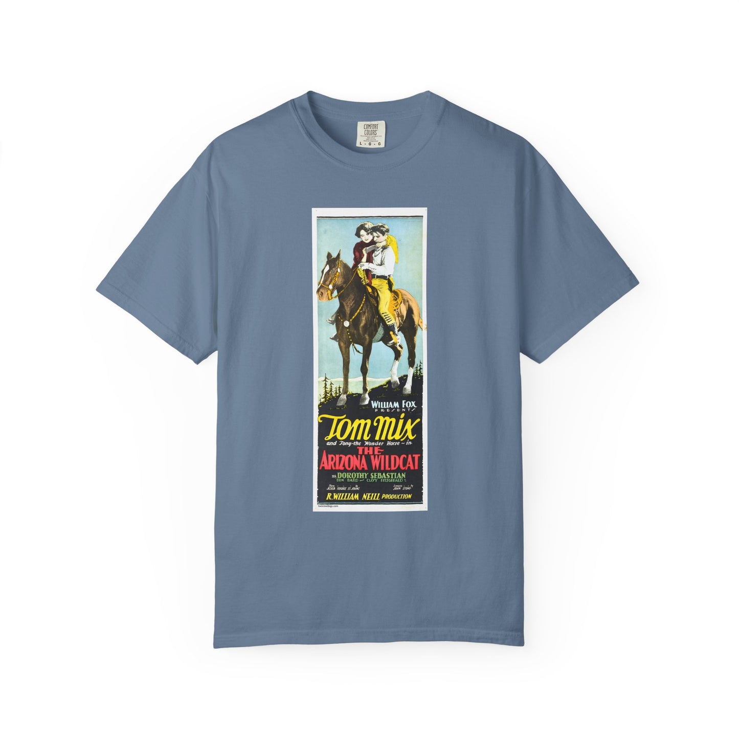 Tom Mix Unisex T-shirt, The Arizona Wildcat Design