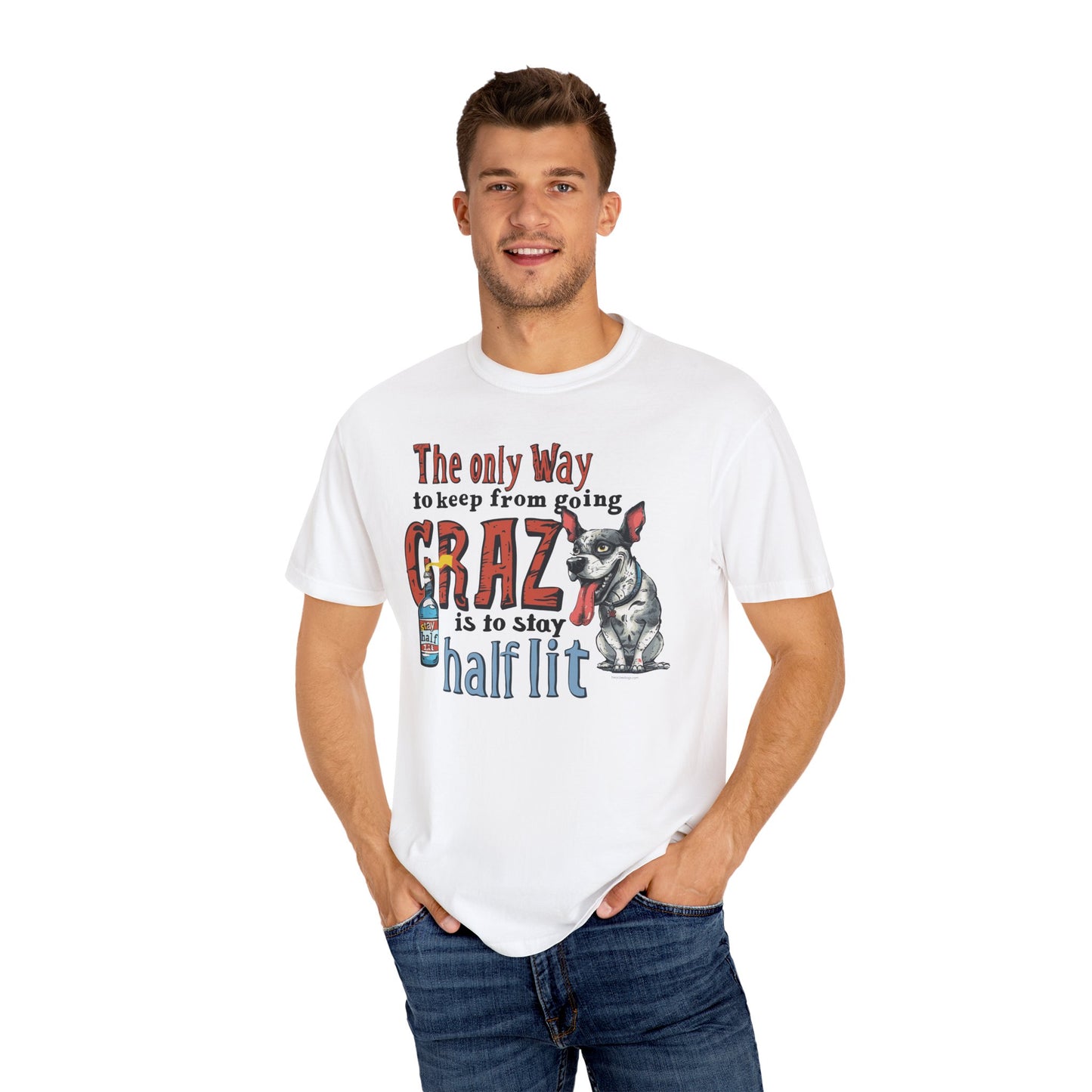 Crazy Half Lit Dog T-Shirt