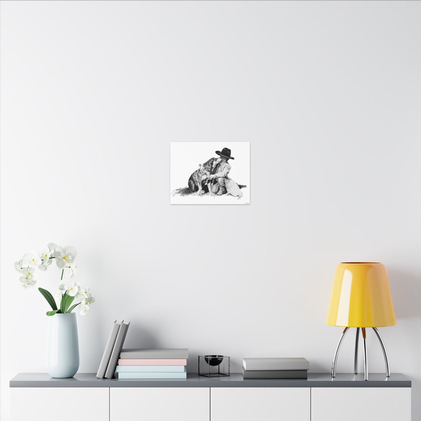 Justin's Heeler Stretched Canvas