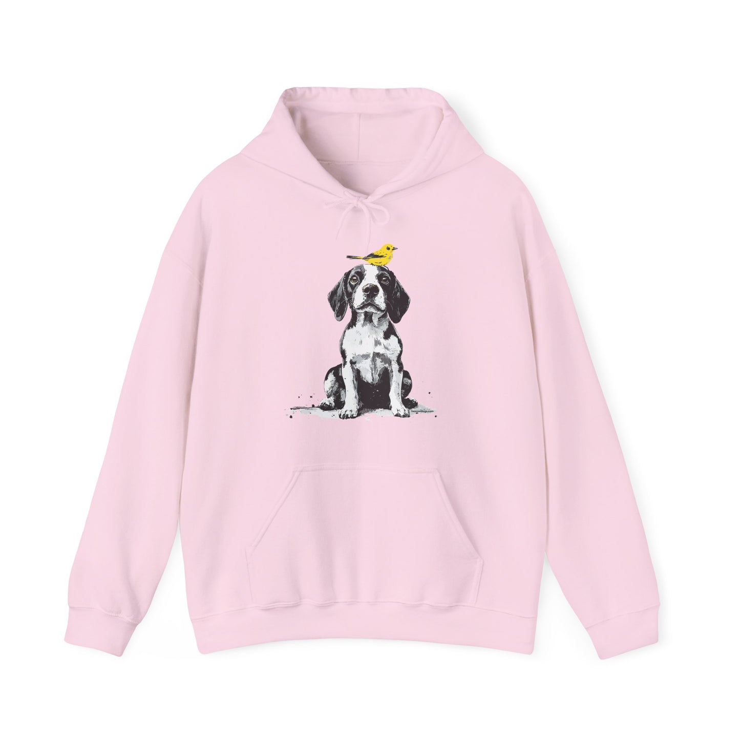 Beagle and Yellow Bird Soft Hoodie