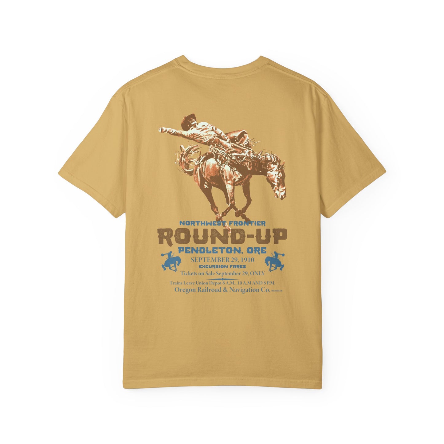 Vintage Rodeo Round-Up Pendleton T-Shirt, Front and Back