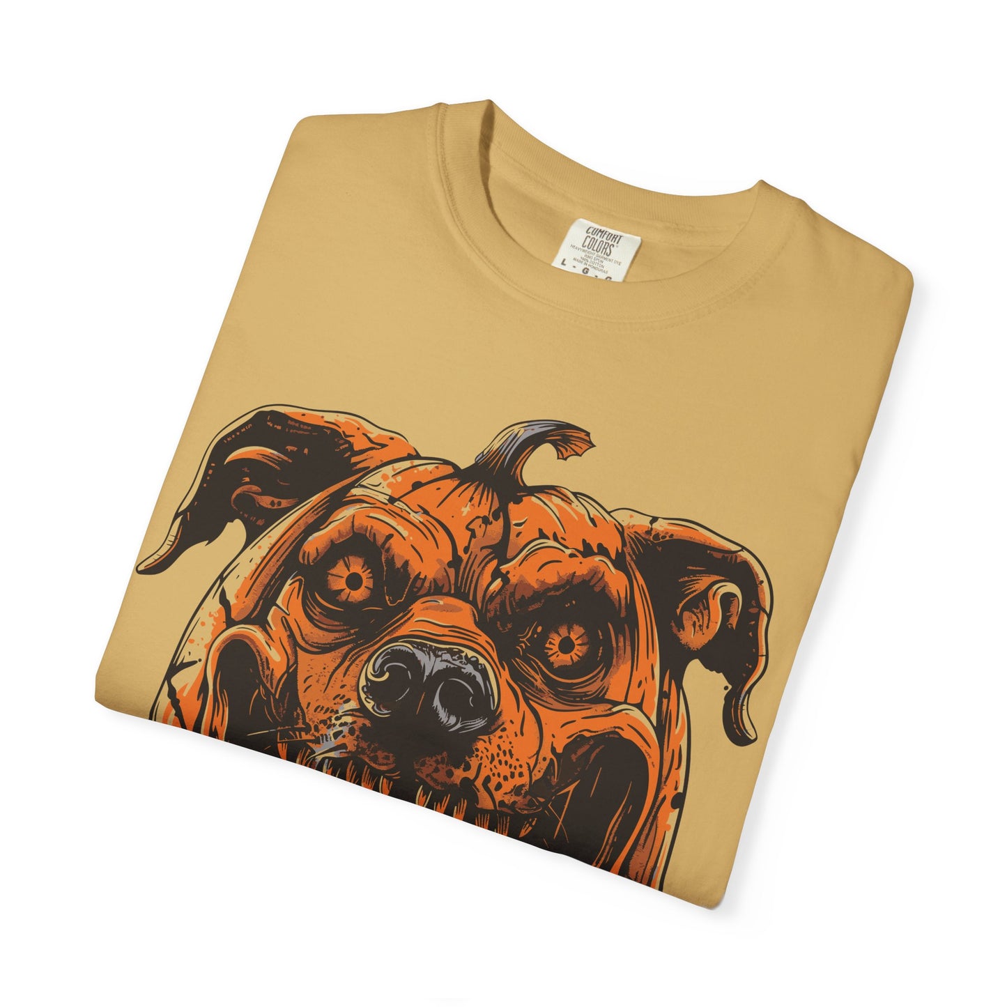 Scary Dog Pumpkin Head T-Shirt