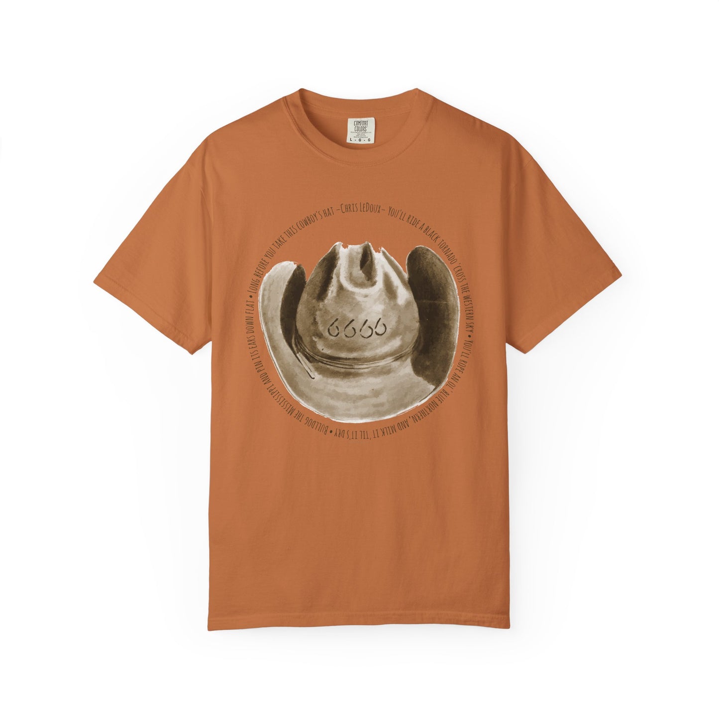 Unisex T-Shirt 6666 Cowboy Hat Design