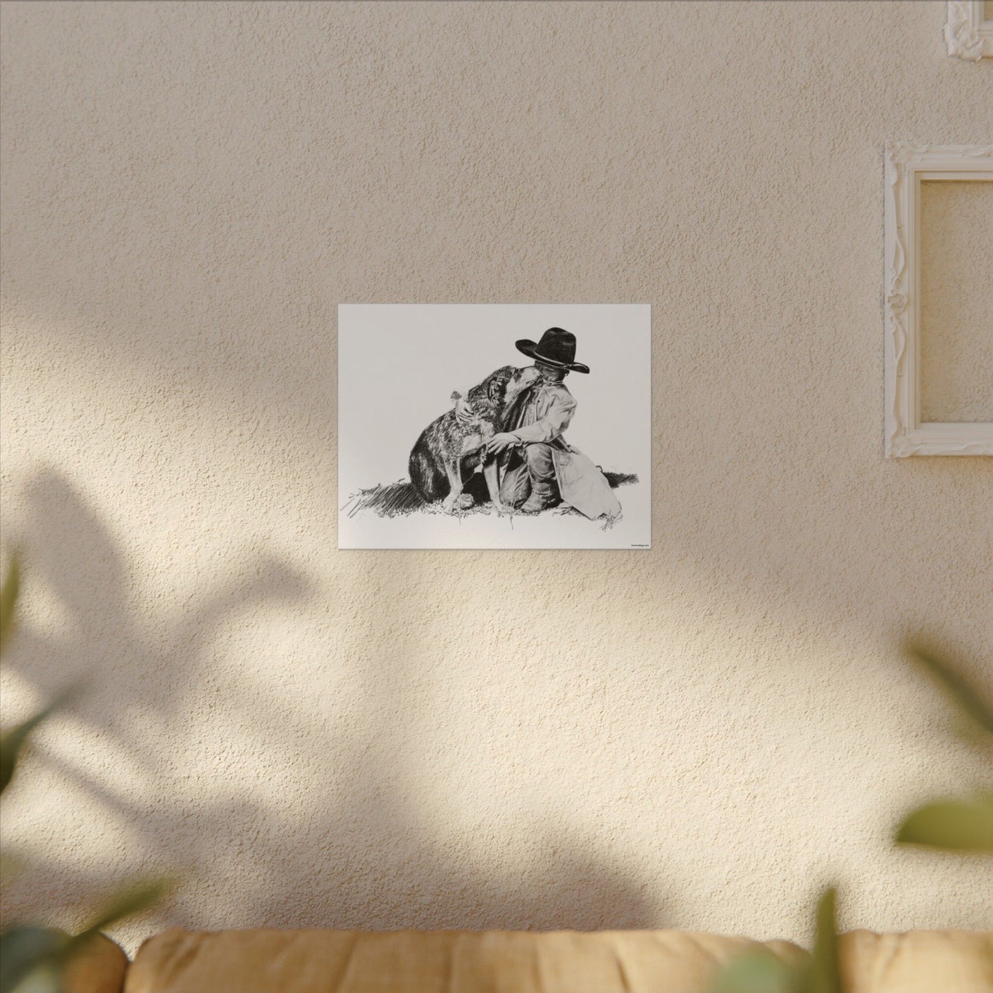 Justin's Heeler Stretched Canvas