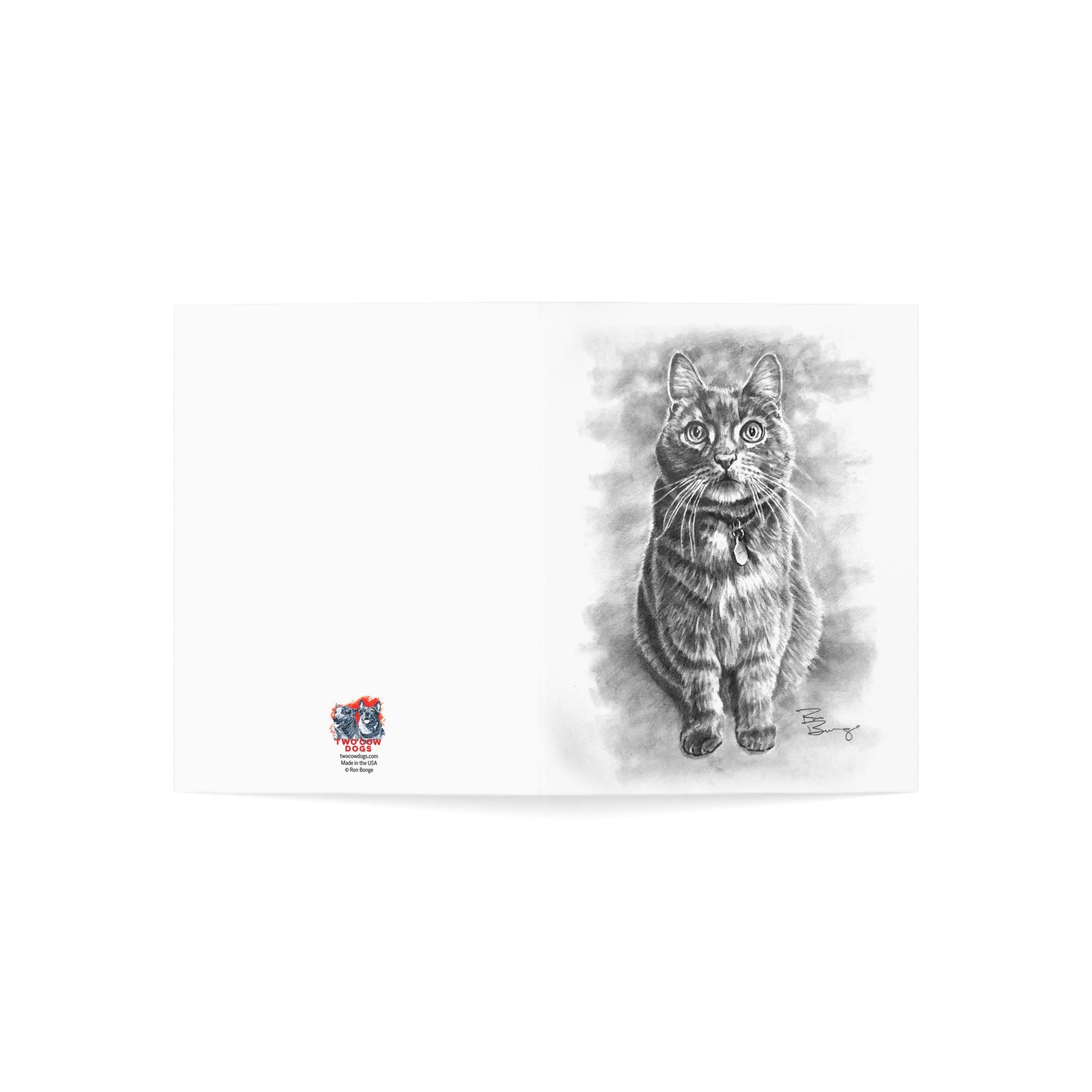 Boris the Cat Blank Notecards