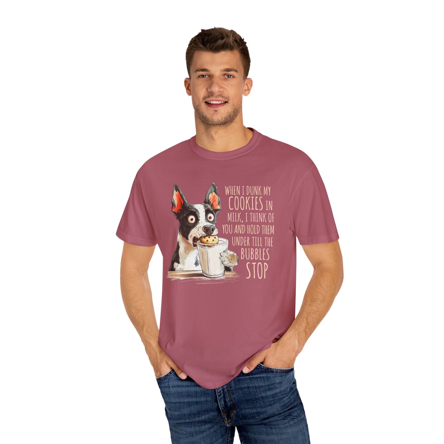 Cowdog Dipping Cookies T-Shirt - Unisex